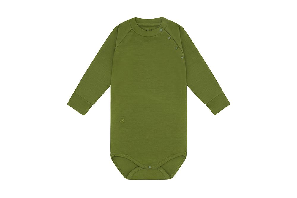 LS Bamboo Bodysuit Vild House of Little 0-3M Untamed Green 