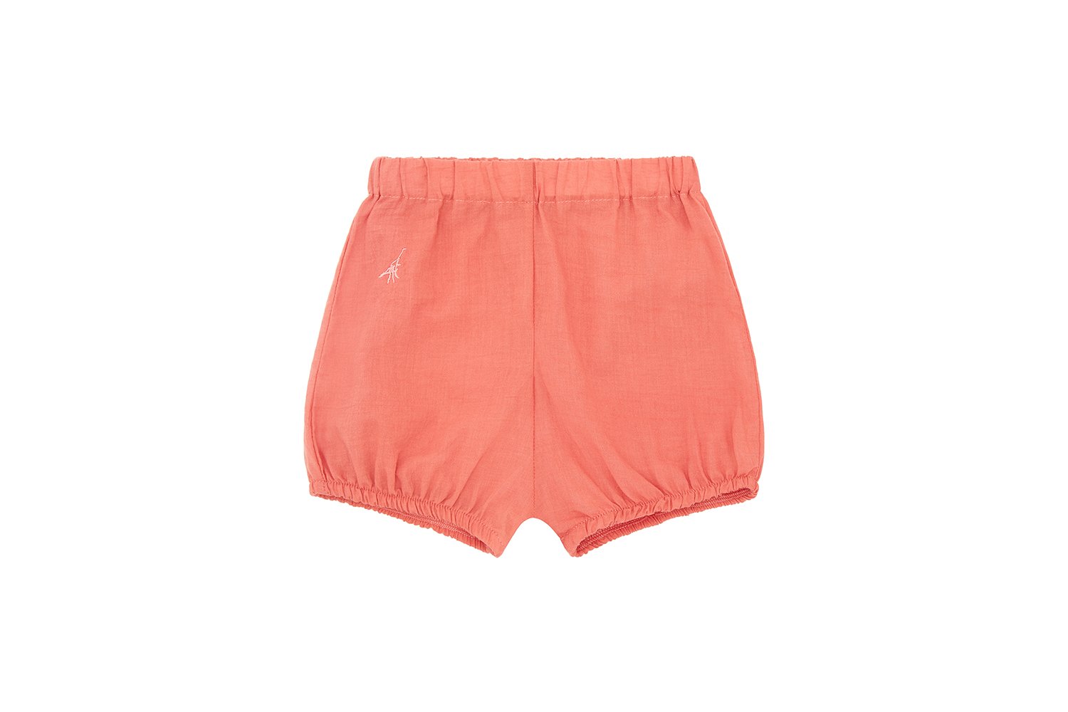 Organic Cotton Woven Bloomer Shorts Vild House of Little 0-6M Coral - Natural Madder Plant 