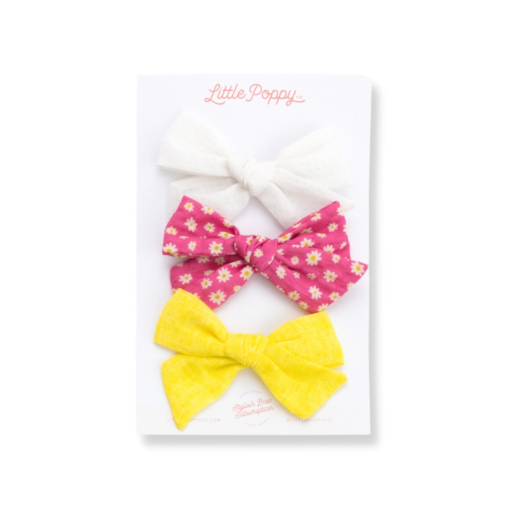 The Rebecca Bow Clip Set Little Poppy Co. Original  