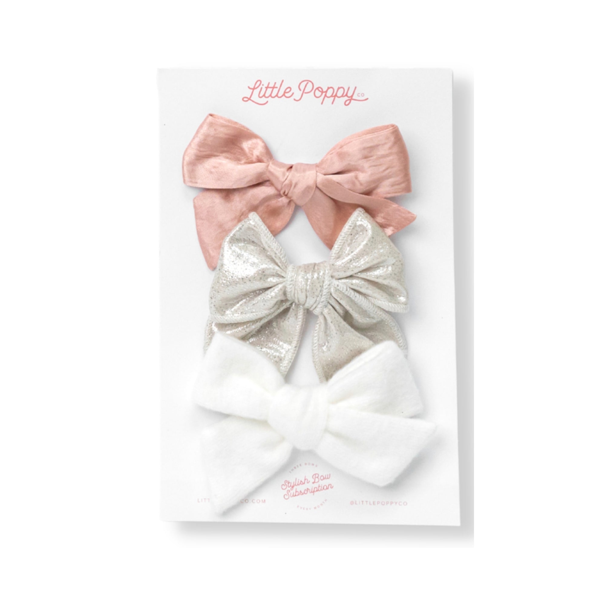 The Samantha Bow Clip Set Little Poppy Co. Original  