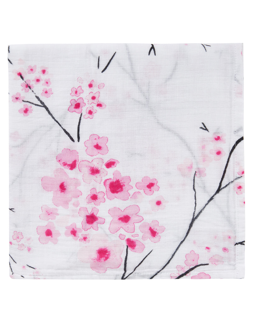 Organic Swaddle - Cherry Blossom Malabar Baby   