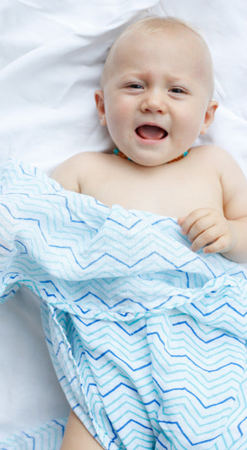 Organic Swaddle - Chevron Malabar Baby   