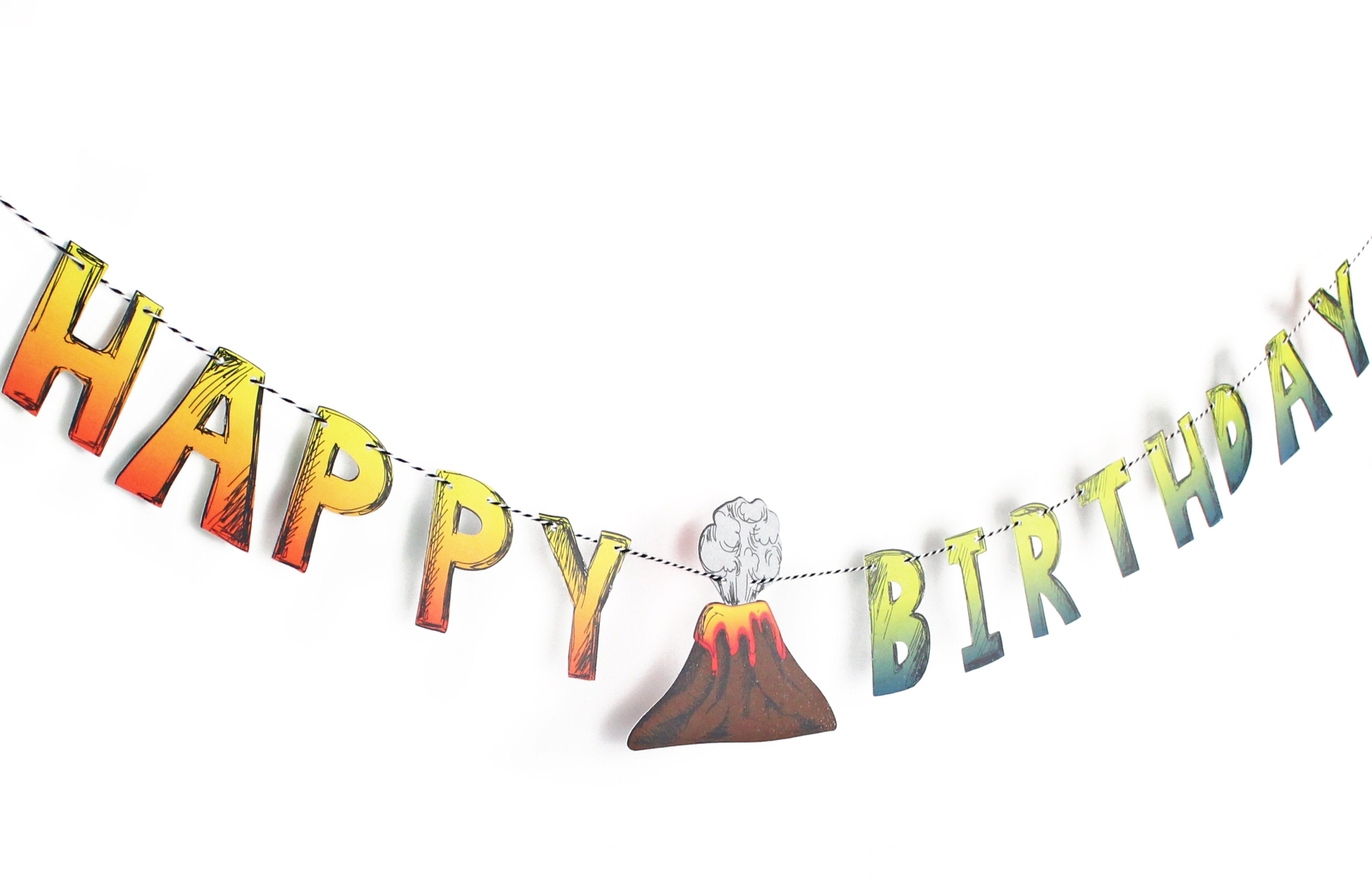 Dinosaur Happy Birthday Banner Merrilulu   