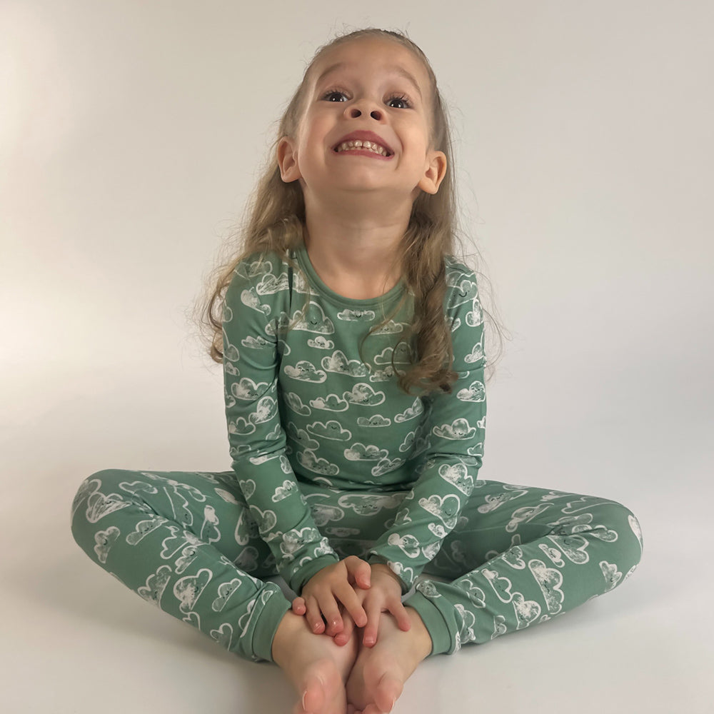 Happy Skies 2-Piece Pajamas Tiny Knot Co.   