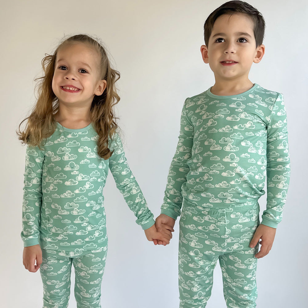 Blue Skies 2-Piece Pajamas Tiny Knot Co.   