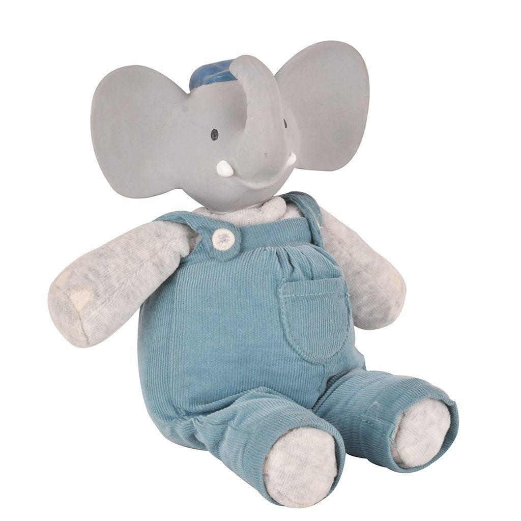 Alvin the Elephant - Organic Natural Rubber Head Toy Tikiri Toys   