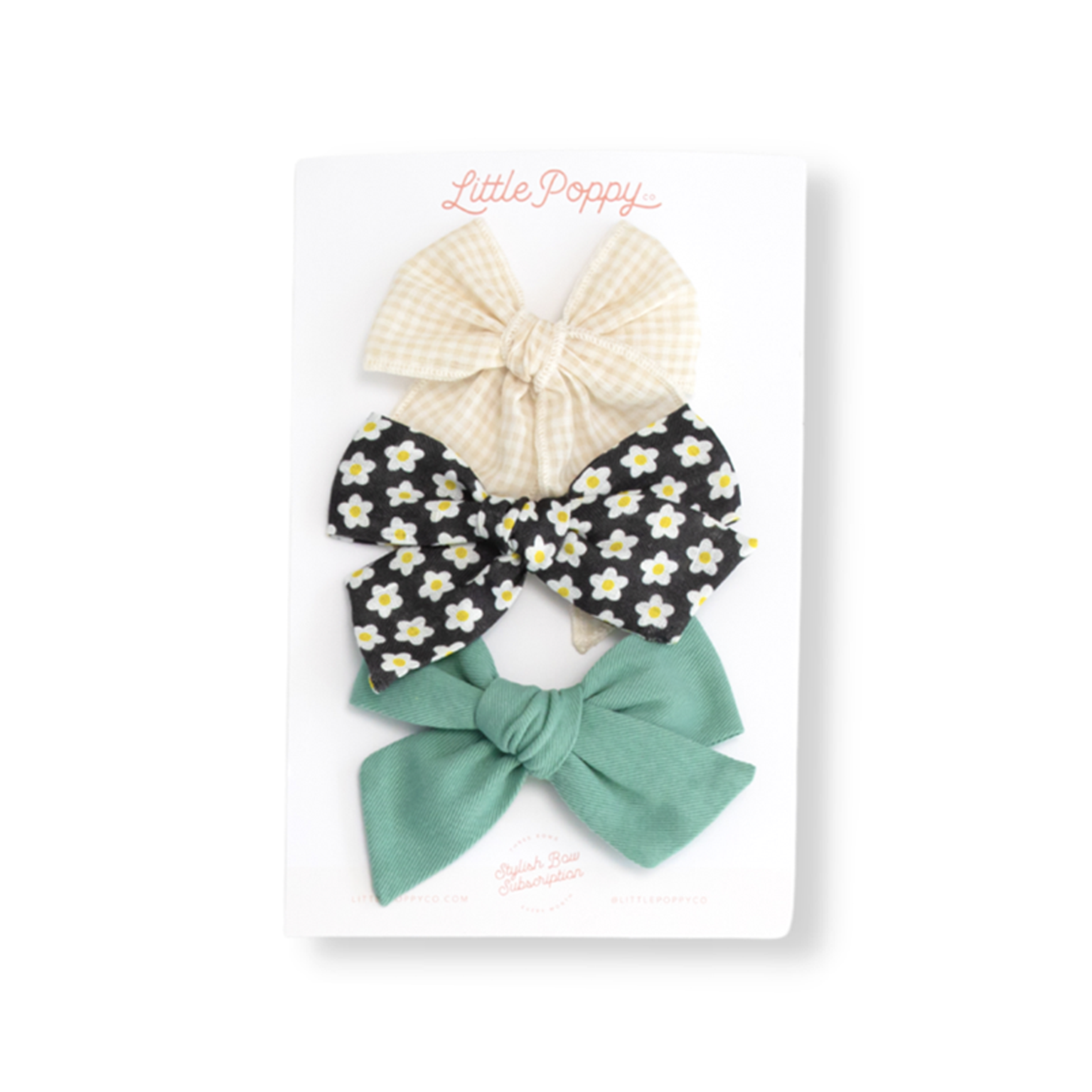 The Kayla Bow Clip Set Little Poppy Co. Original  