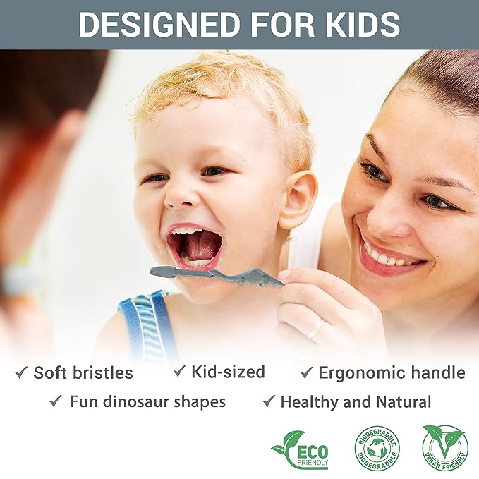 Roarex by Bliss'd: Eco-Friendly Kids Toothbrush - 2 Pack Bliss'd   