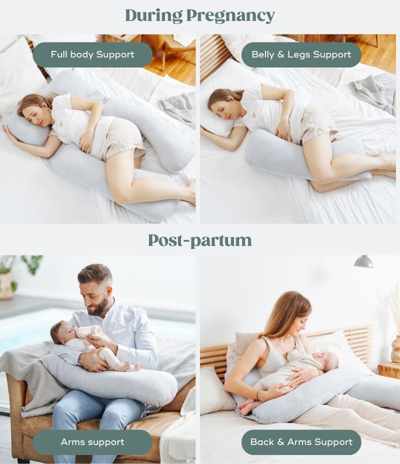 U-Shape Full Body Pregnancy Pillow B.Love XXL Babymoov   