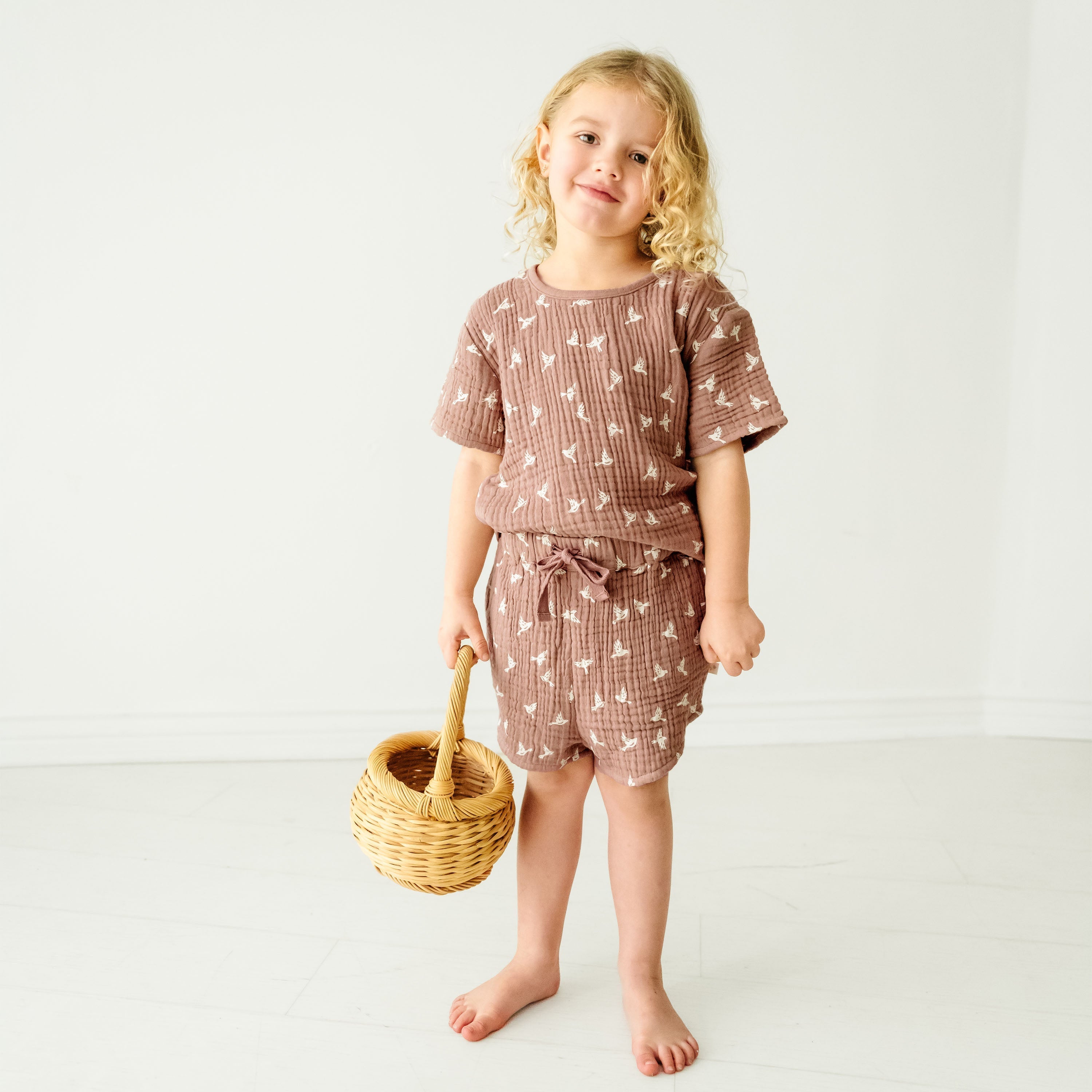 Organic Baby Toddler and Shorts Set - Flock Makemake Organics   