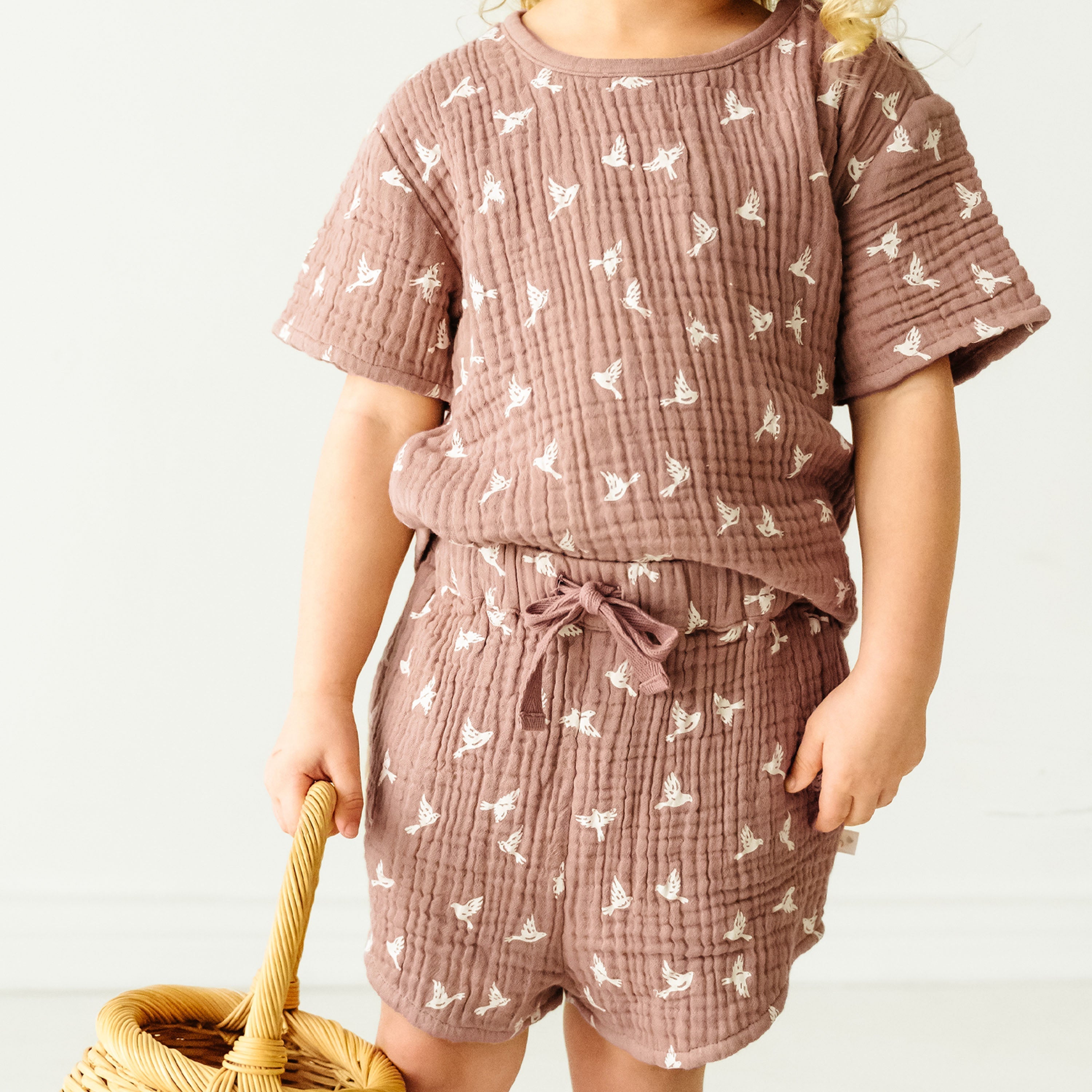 Organic Baby Toddler and Shorts Set - Flock Makemake Organics   