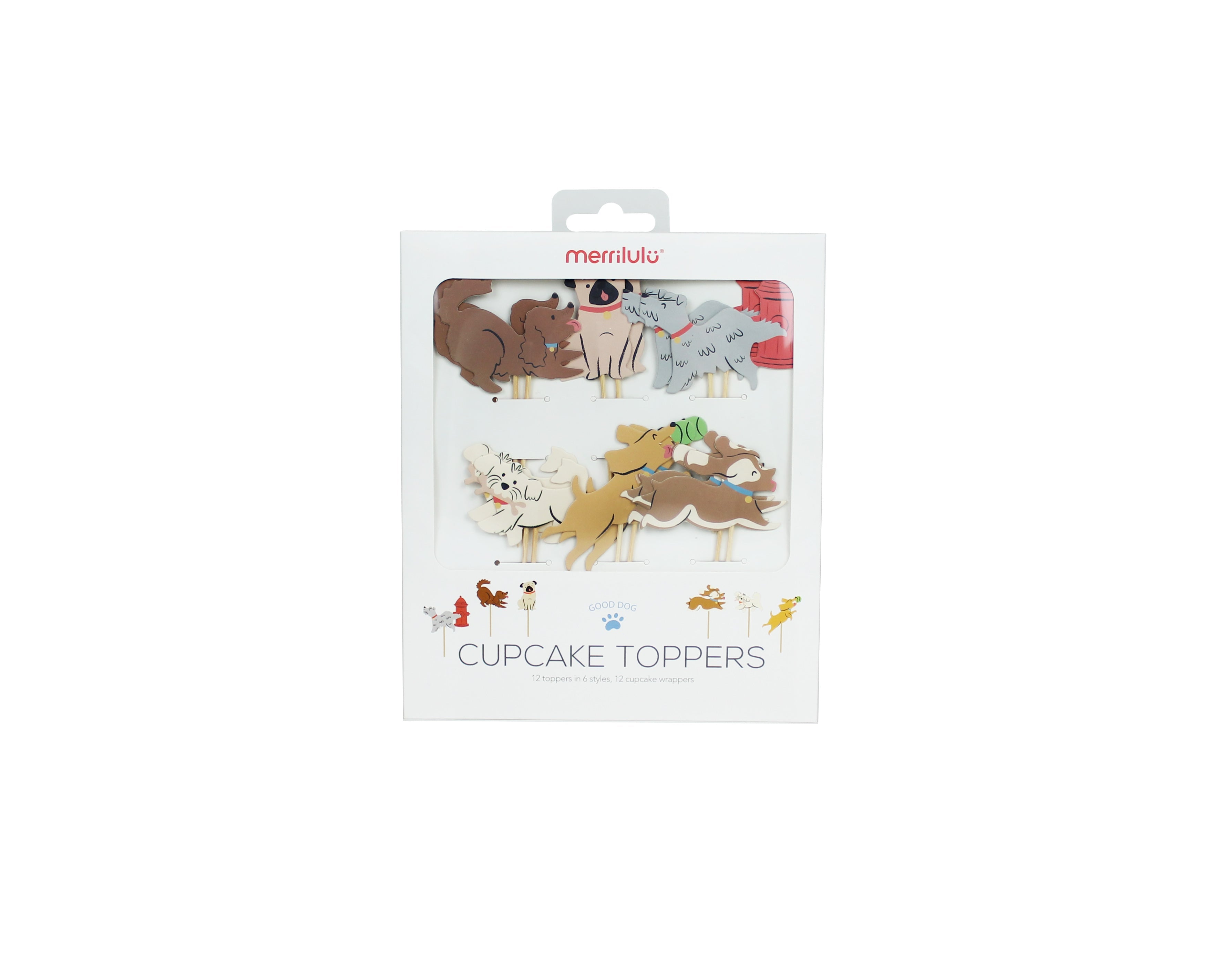 Dog Party Cupcake Topper & Wrappers, 12 Ct Merrilulu   