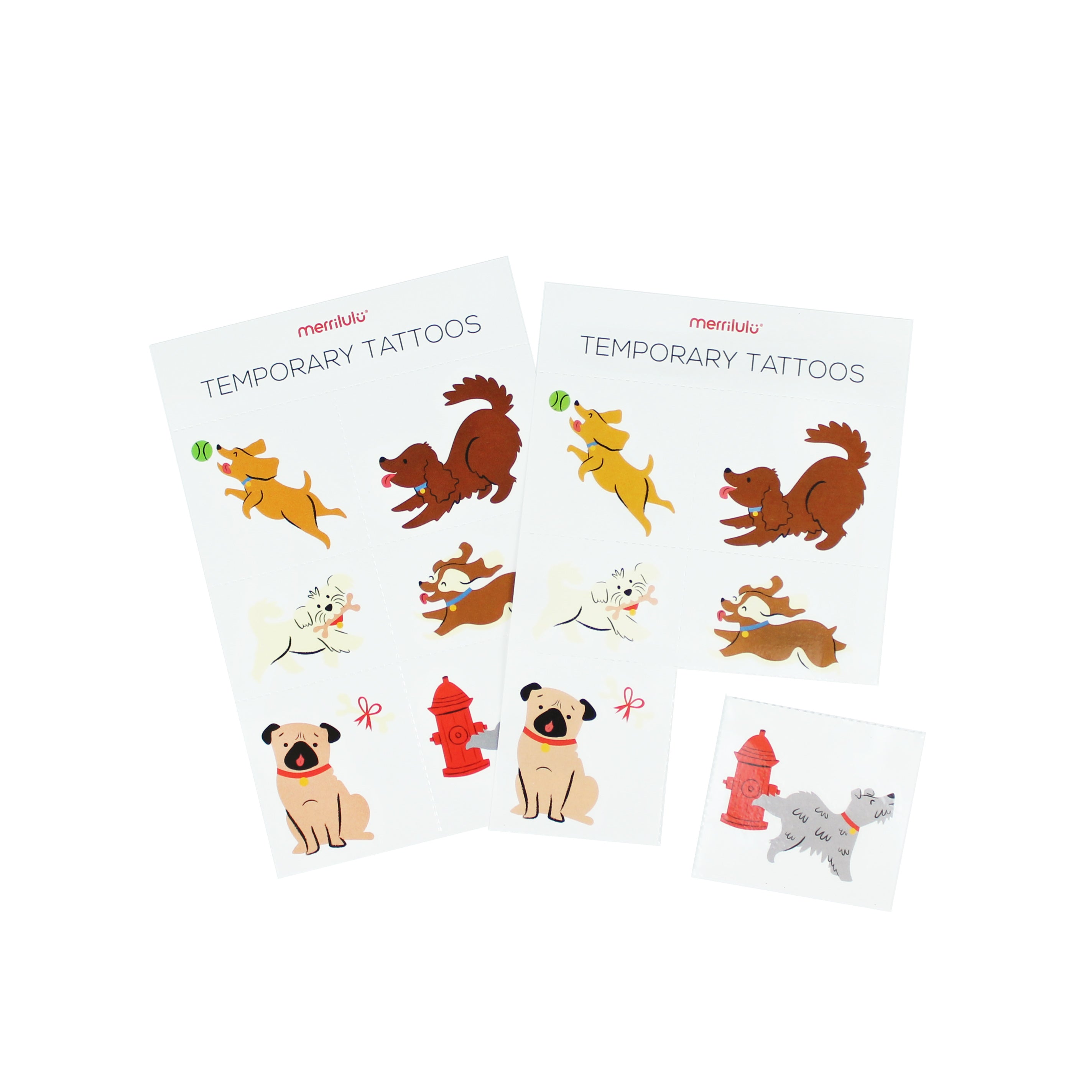 Dog Temporary Tattoos, 2 Sheets Merrilulu   