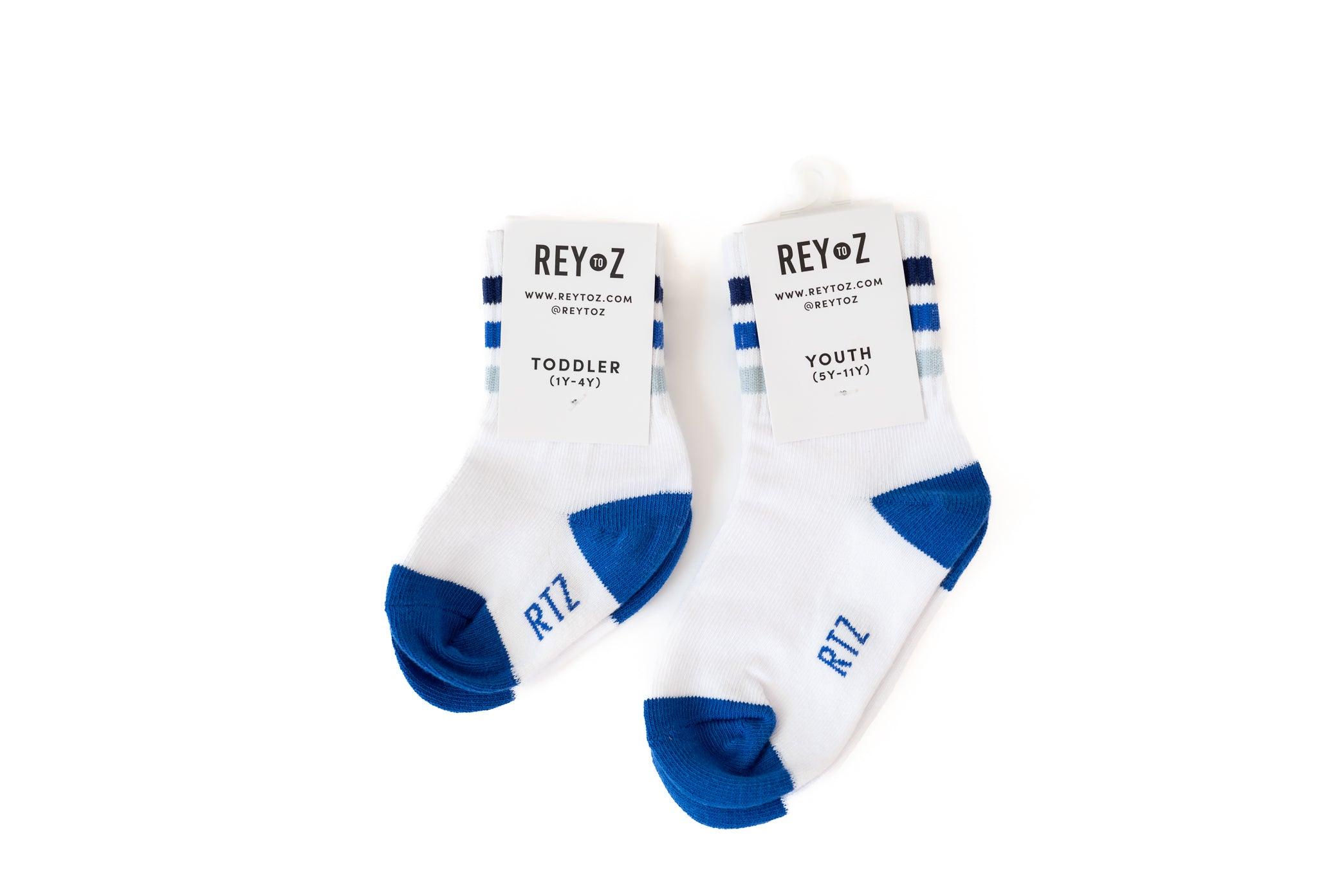 Blue Stripe Socks Rey to Z   