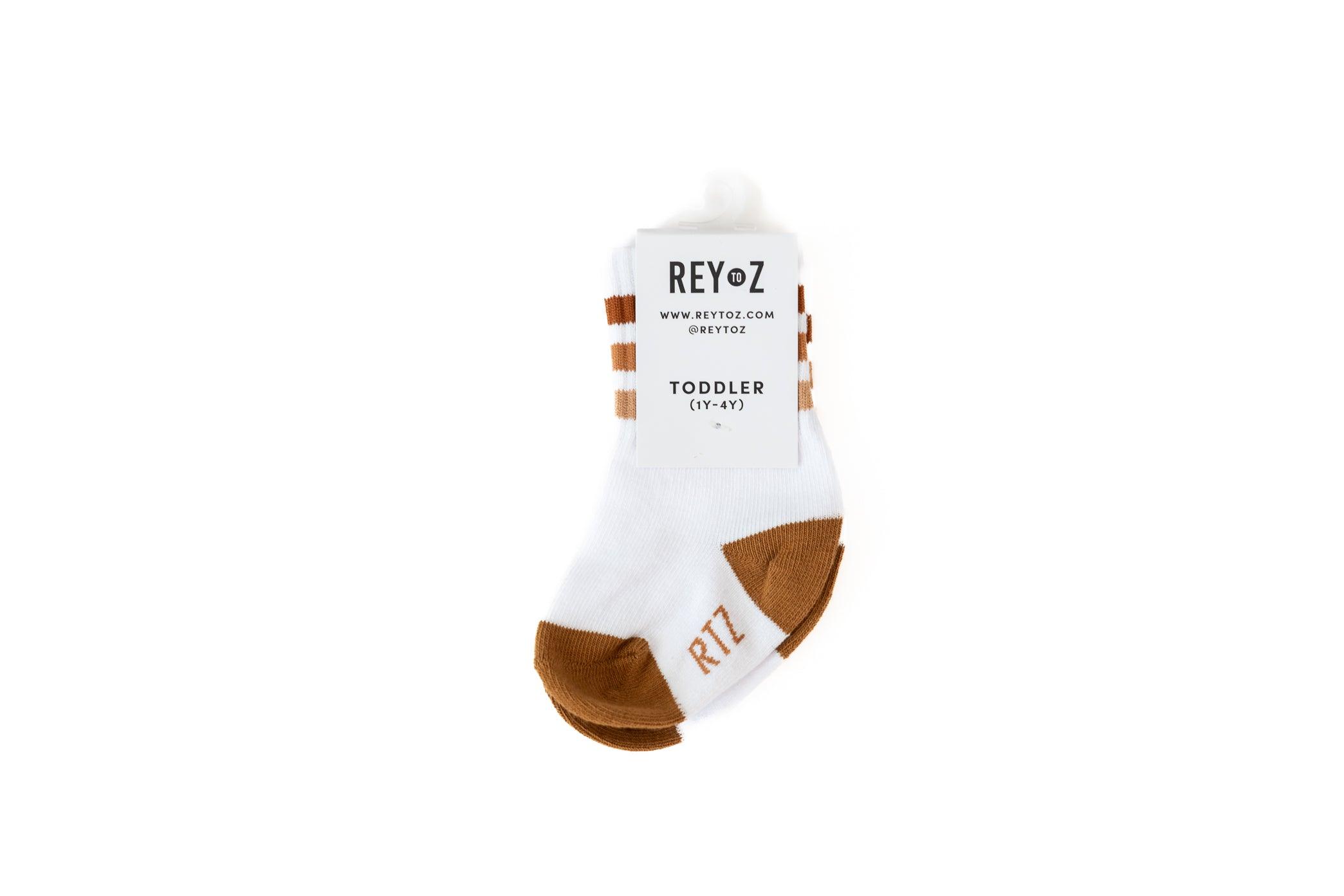 Tan Stripe Socks Rey to Z   