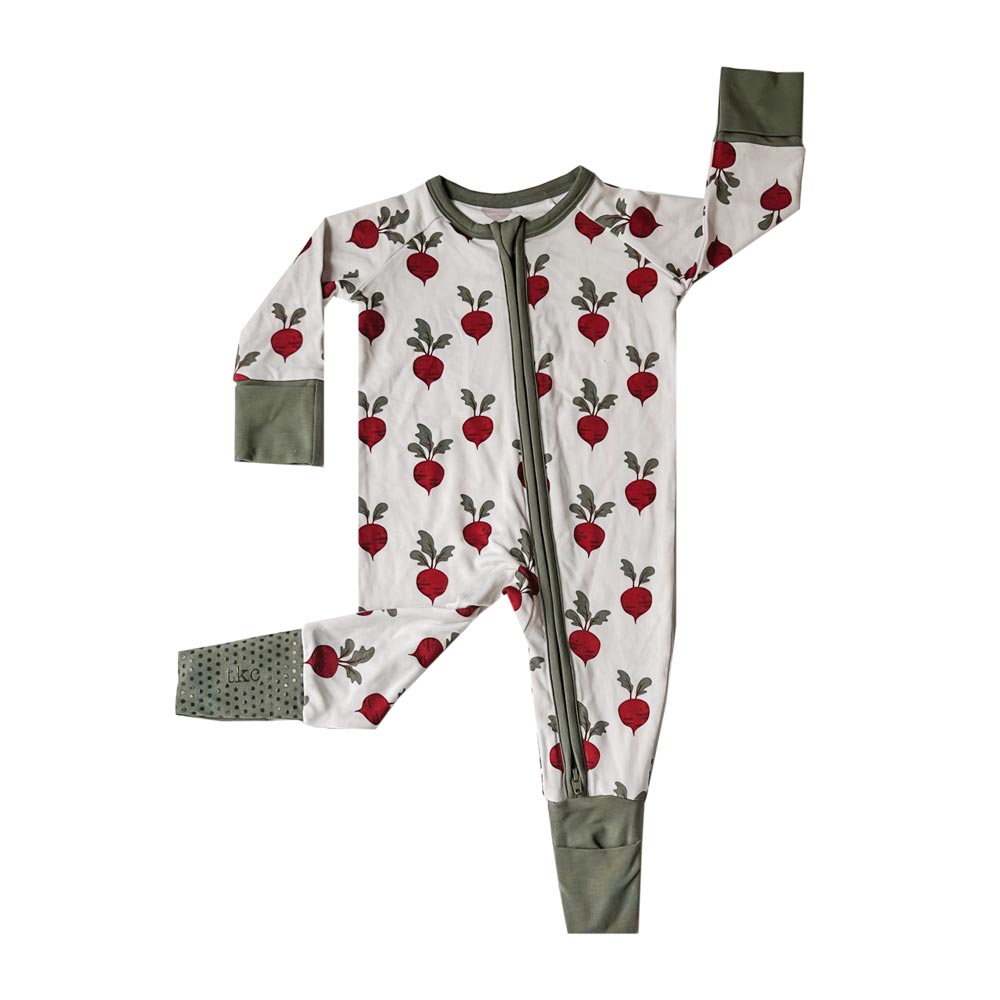 Harvest Zippered Romper Tiny Knot Co.   