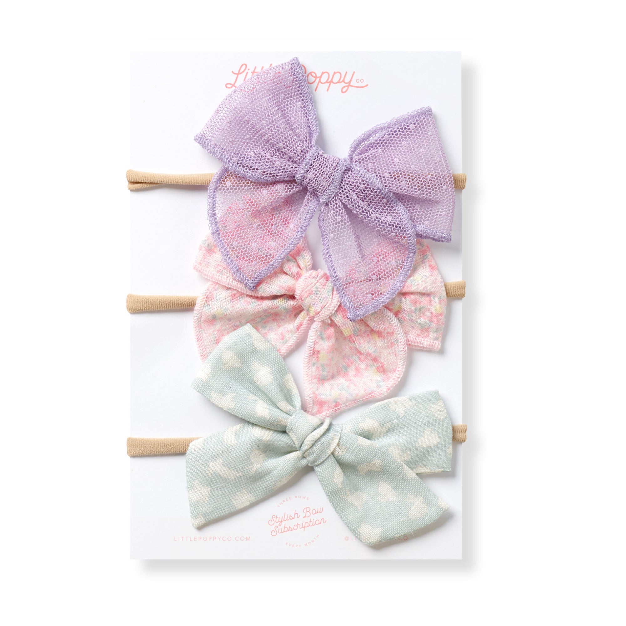 The Abigail Headband Bow Set Little Poppy Co. Original  