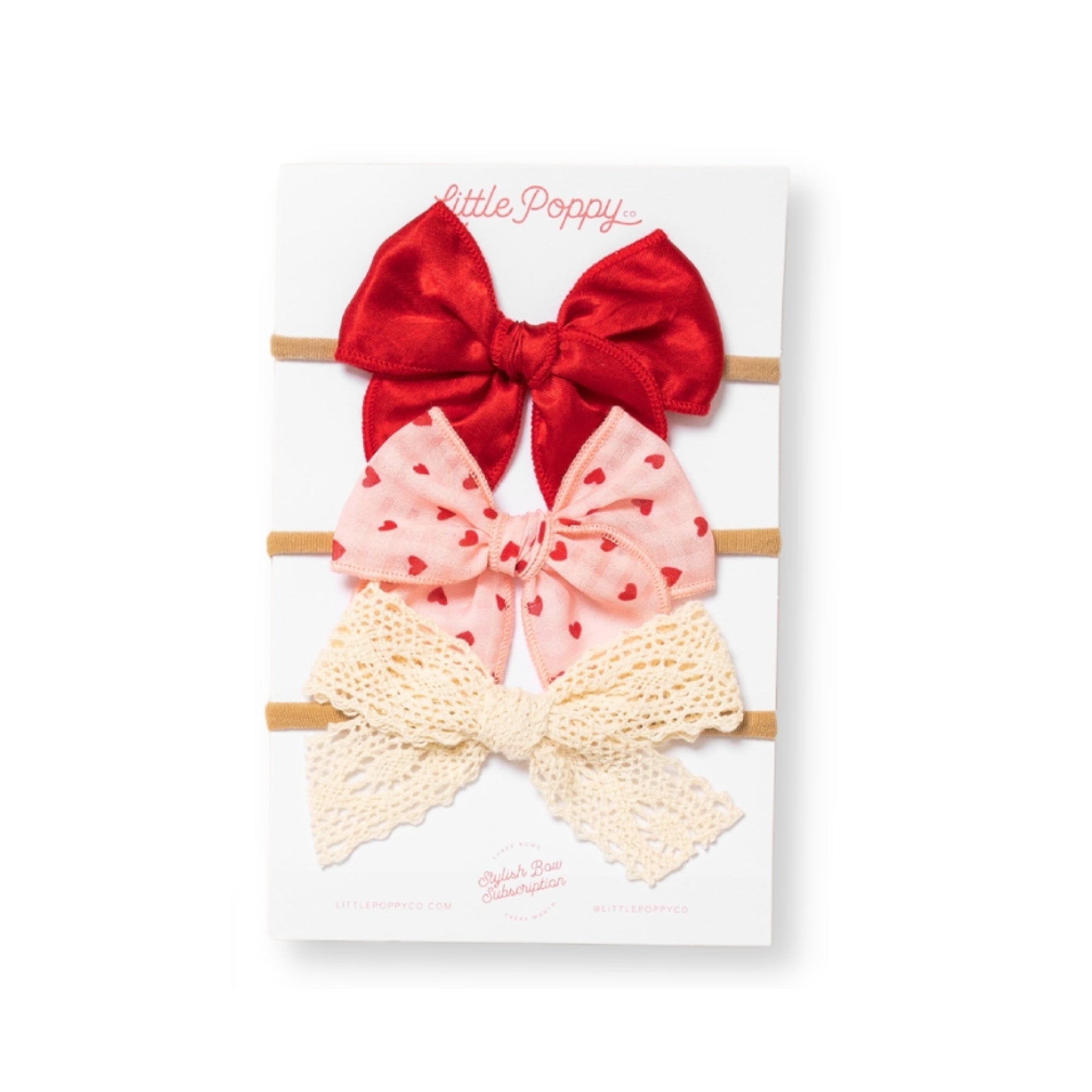 The Valentina Headband Bow Set Little Poppy Co. Original Tan 