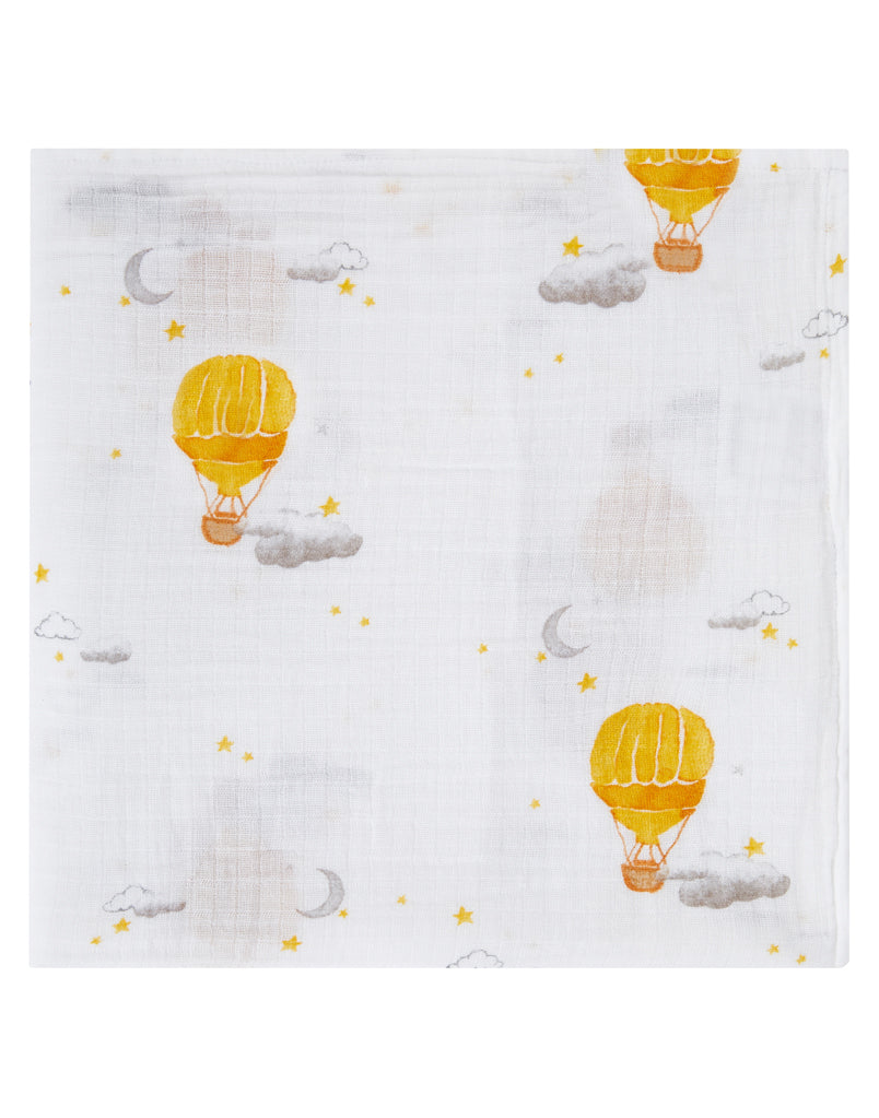 Organic Swaddle - Hot Air Balloon Malabar Baby   