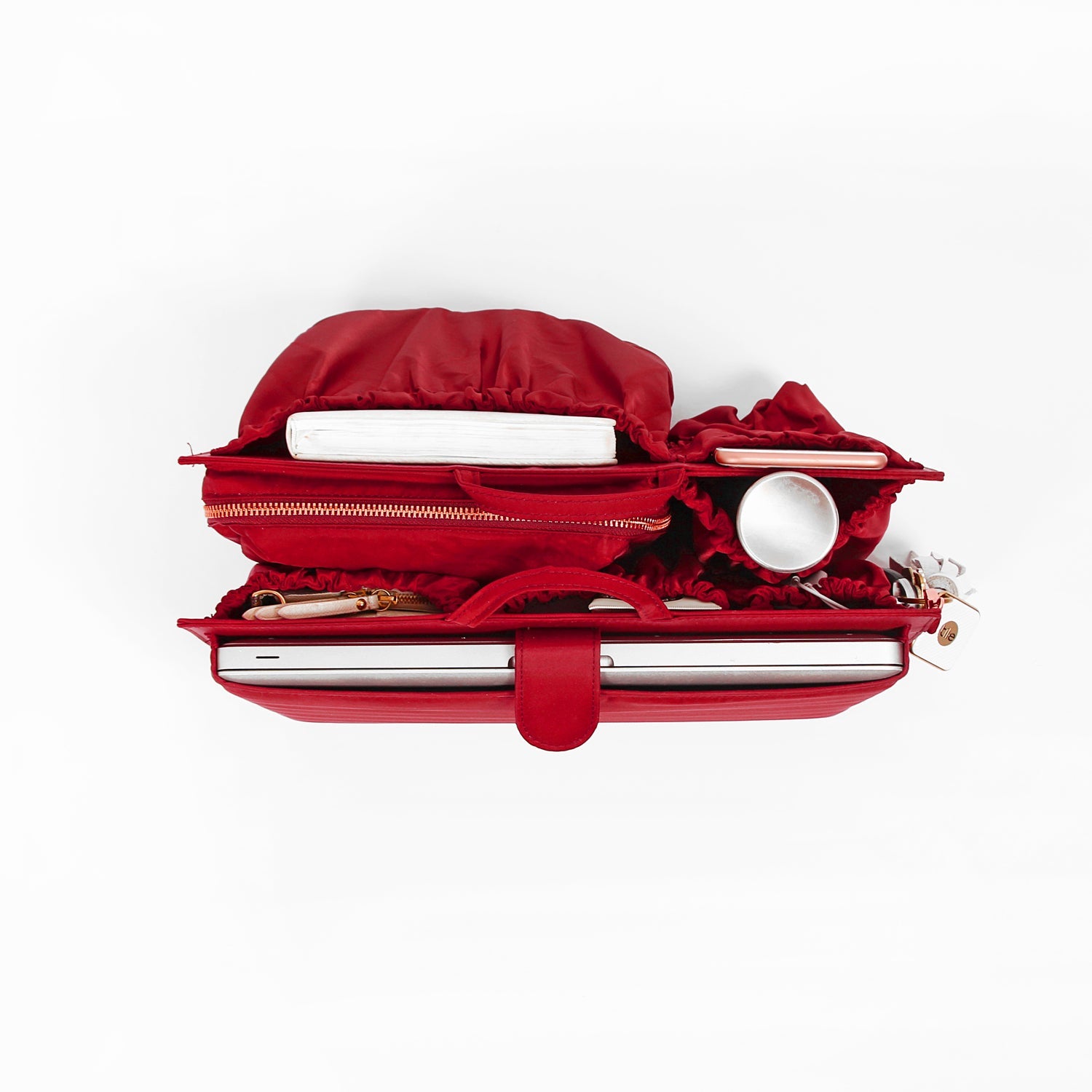 ToteSavvy® Deluxe Bag Organizer ToteSavvy Luxe Red  