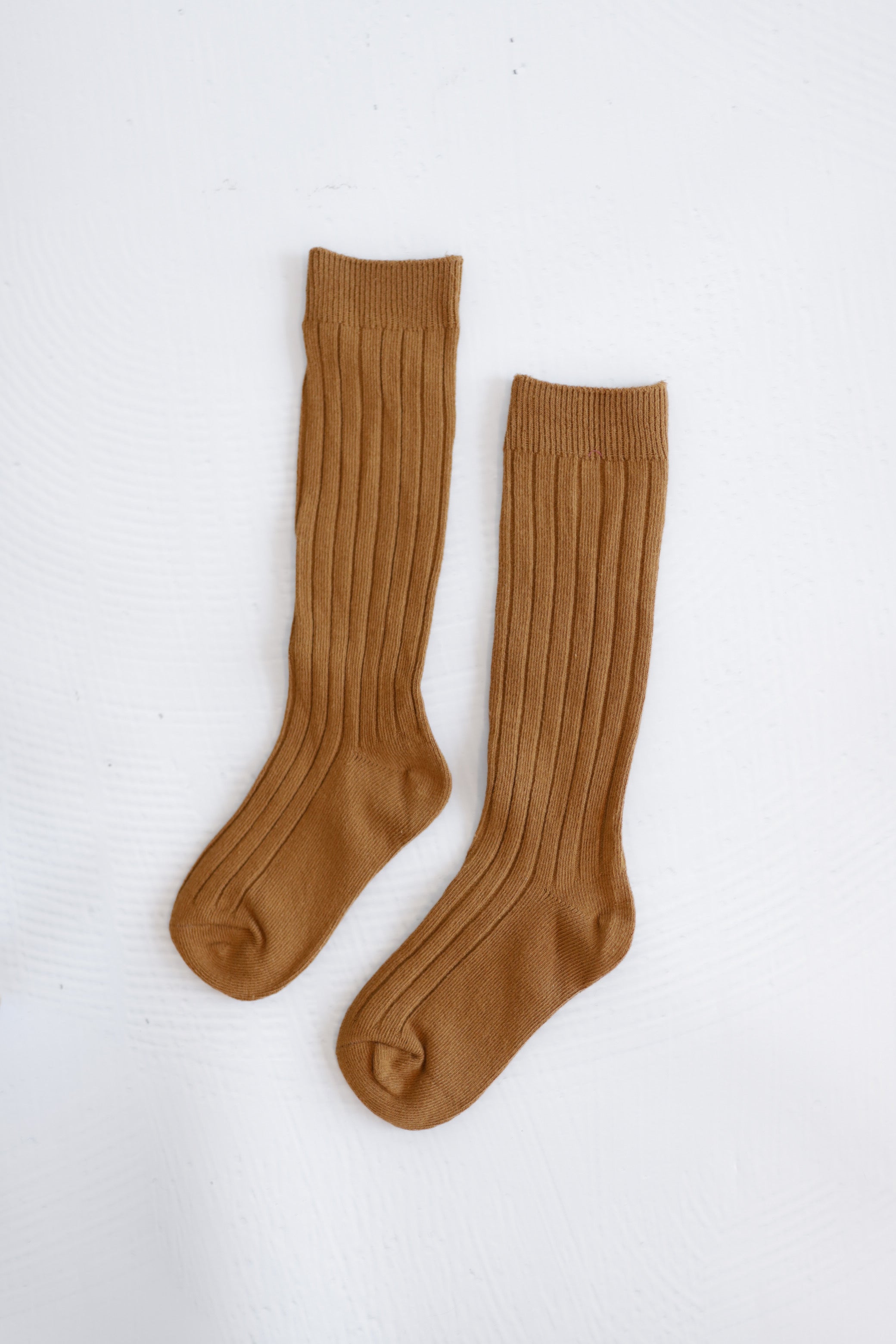 Knee High Kids Socks Polished Prints 1-3yr Brown 