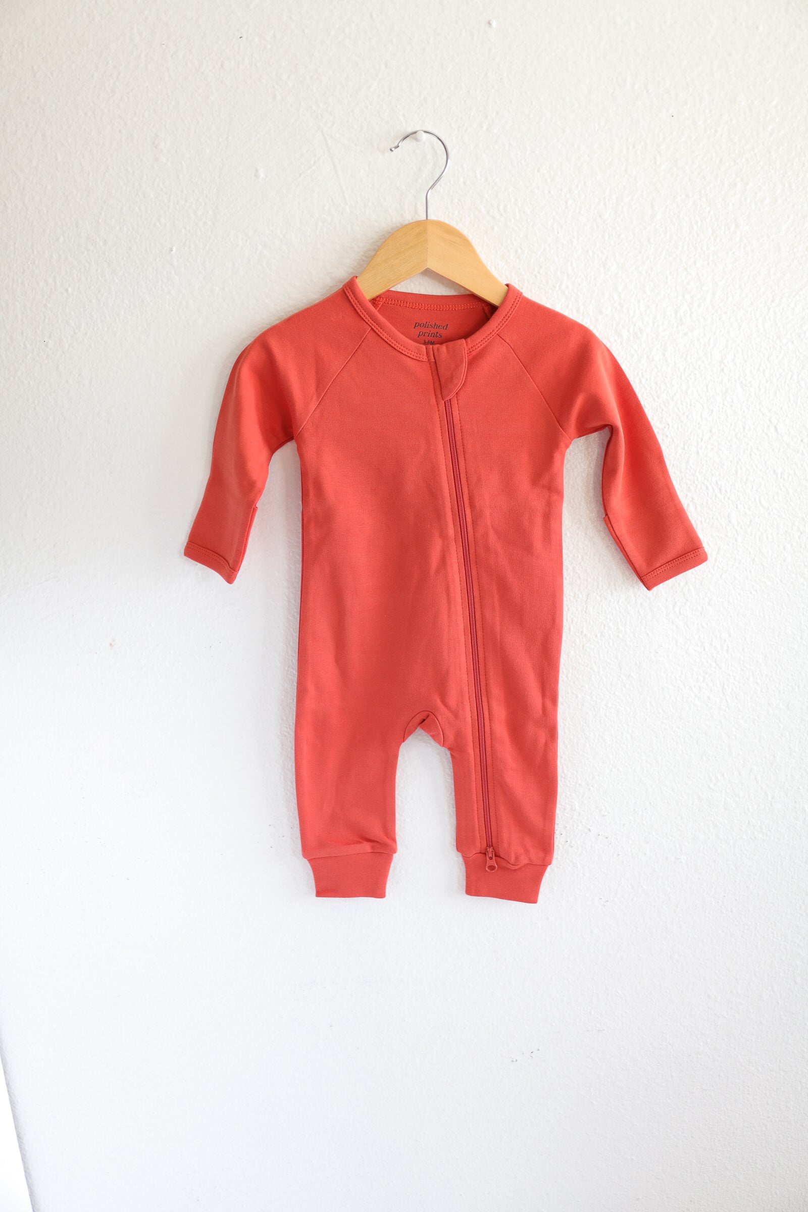 Organic Cotton Baby Zipper Sleeper in Cherry Polished Prints   