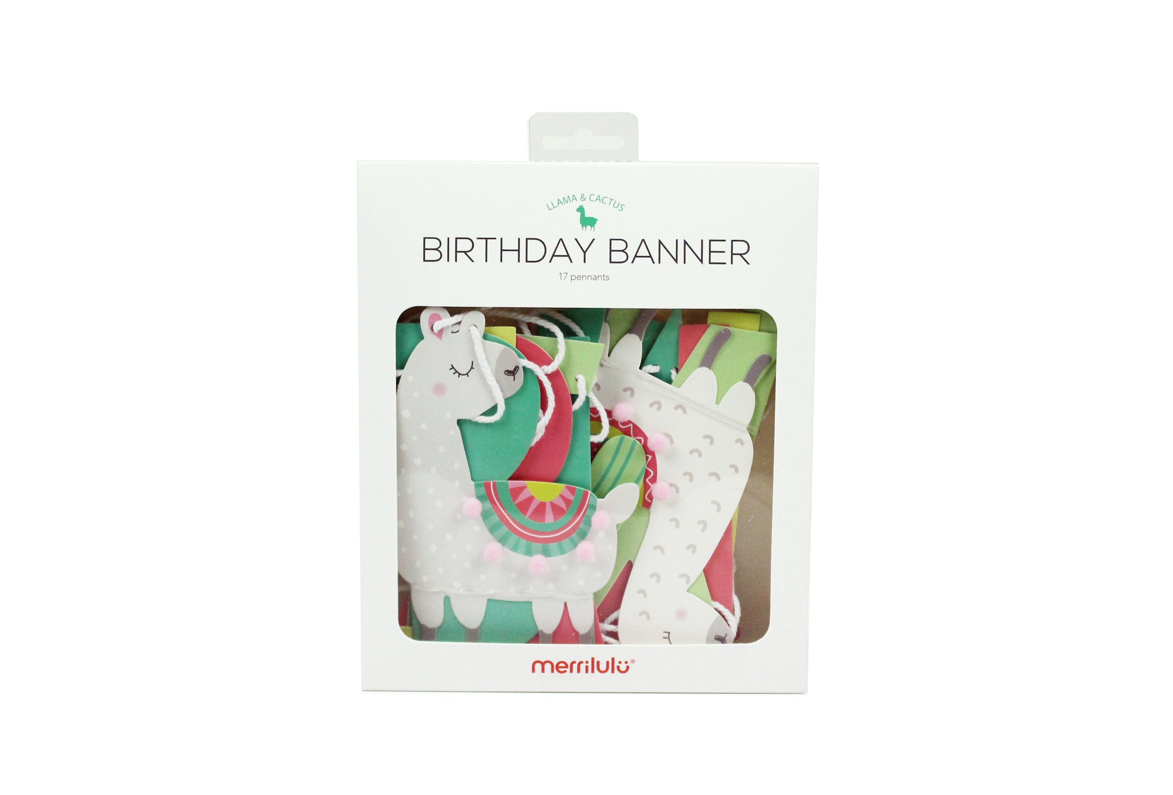 Llama and Cactus Birthday Banner Merrilulu   