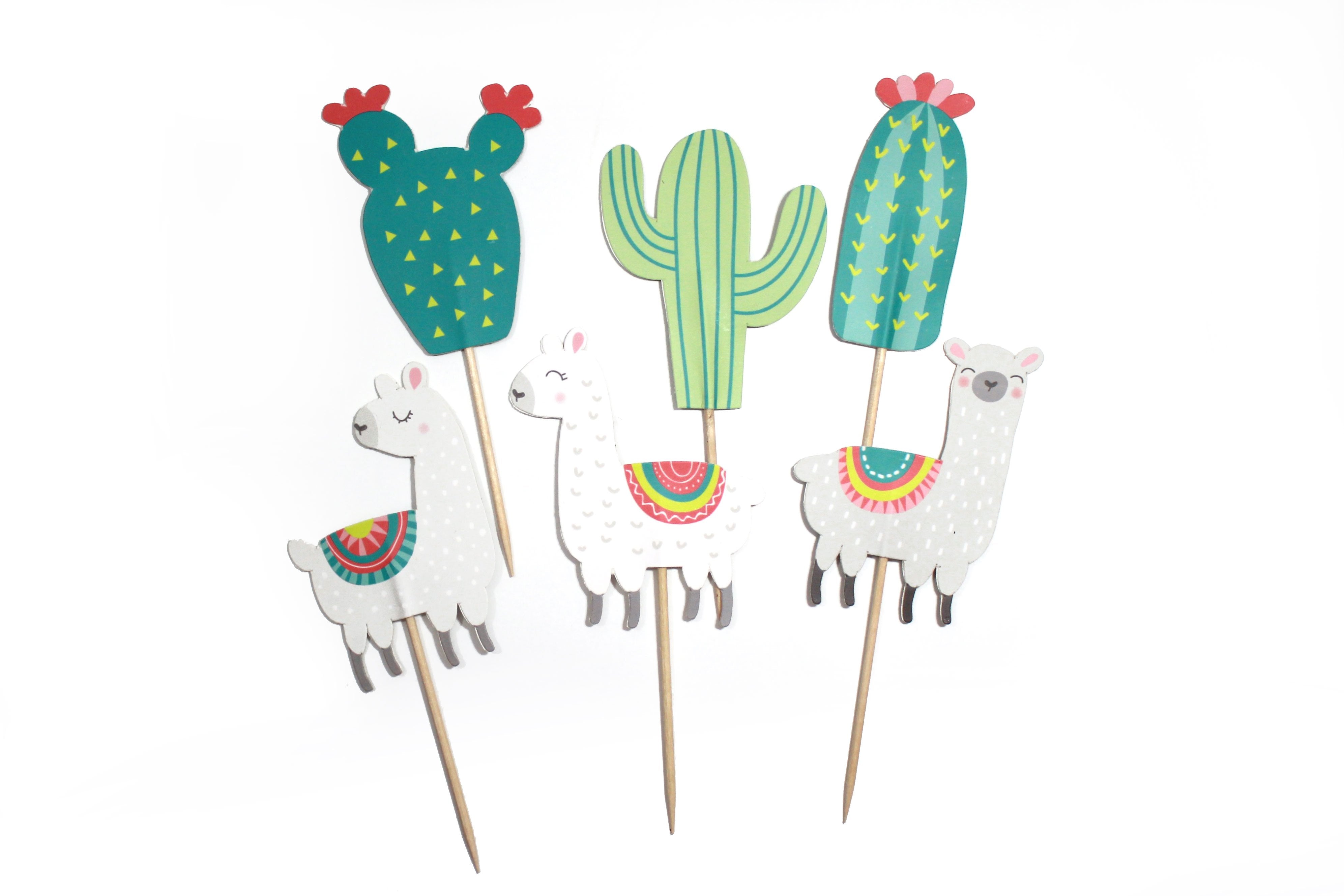 Llama Cupcake Toppers & Wrappers, 12 Ct Merrilulu   