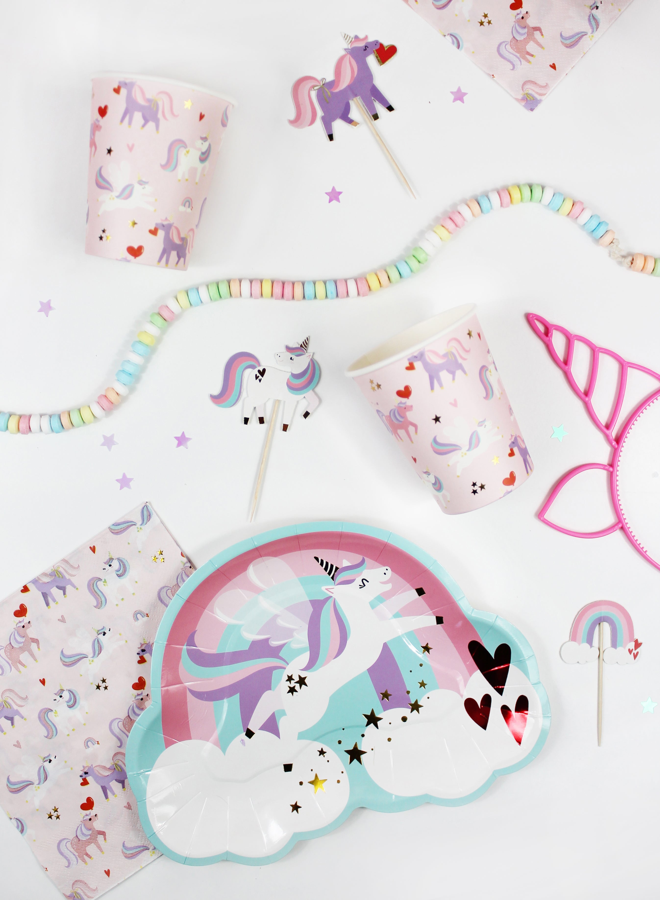 Love Is Magical Unicorn Headbands, 3 Ct Merrilulu   