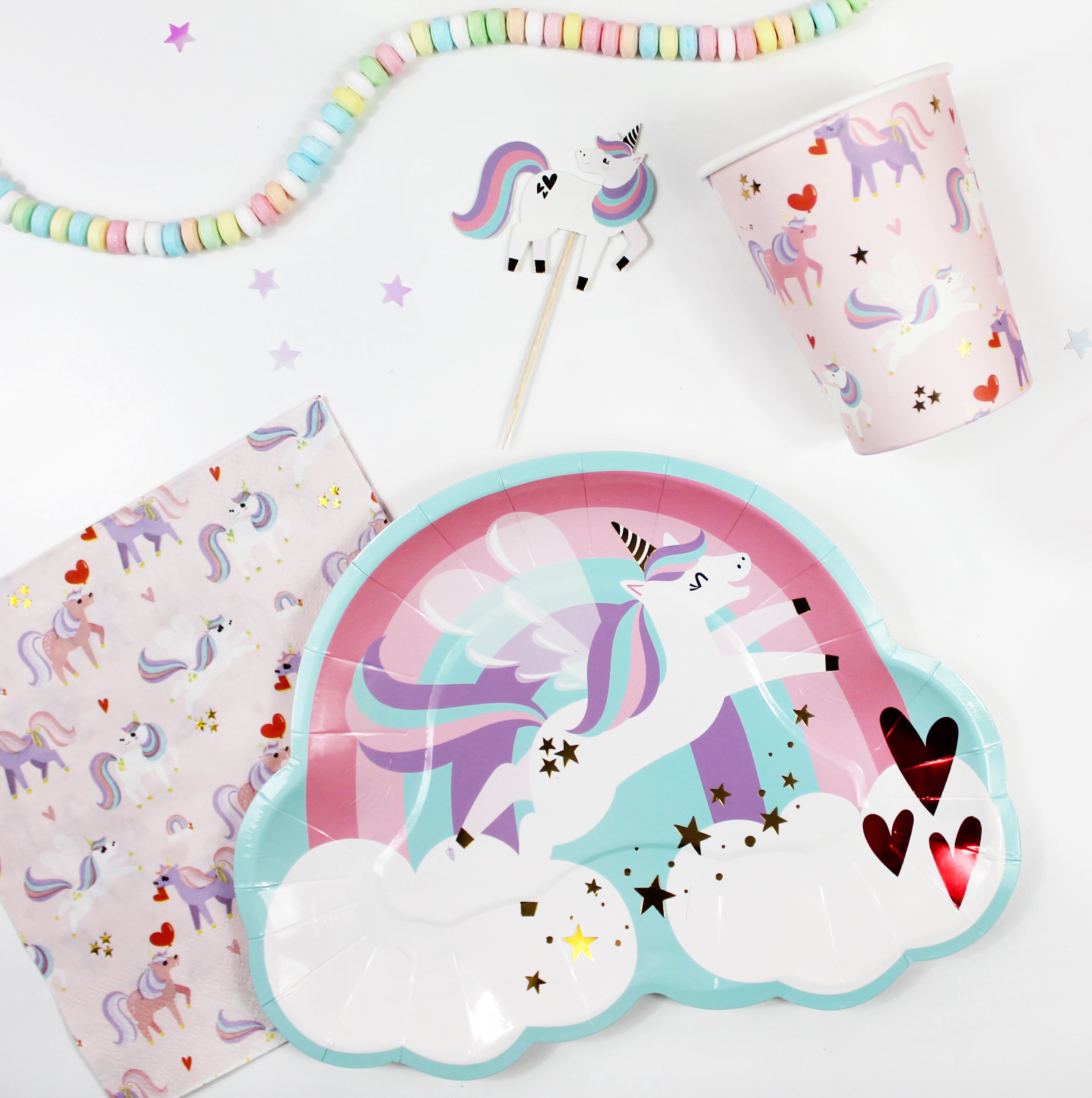 Love Is Magical Unicorn Napkins, 24 Ct Merrilulu   