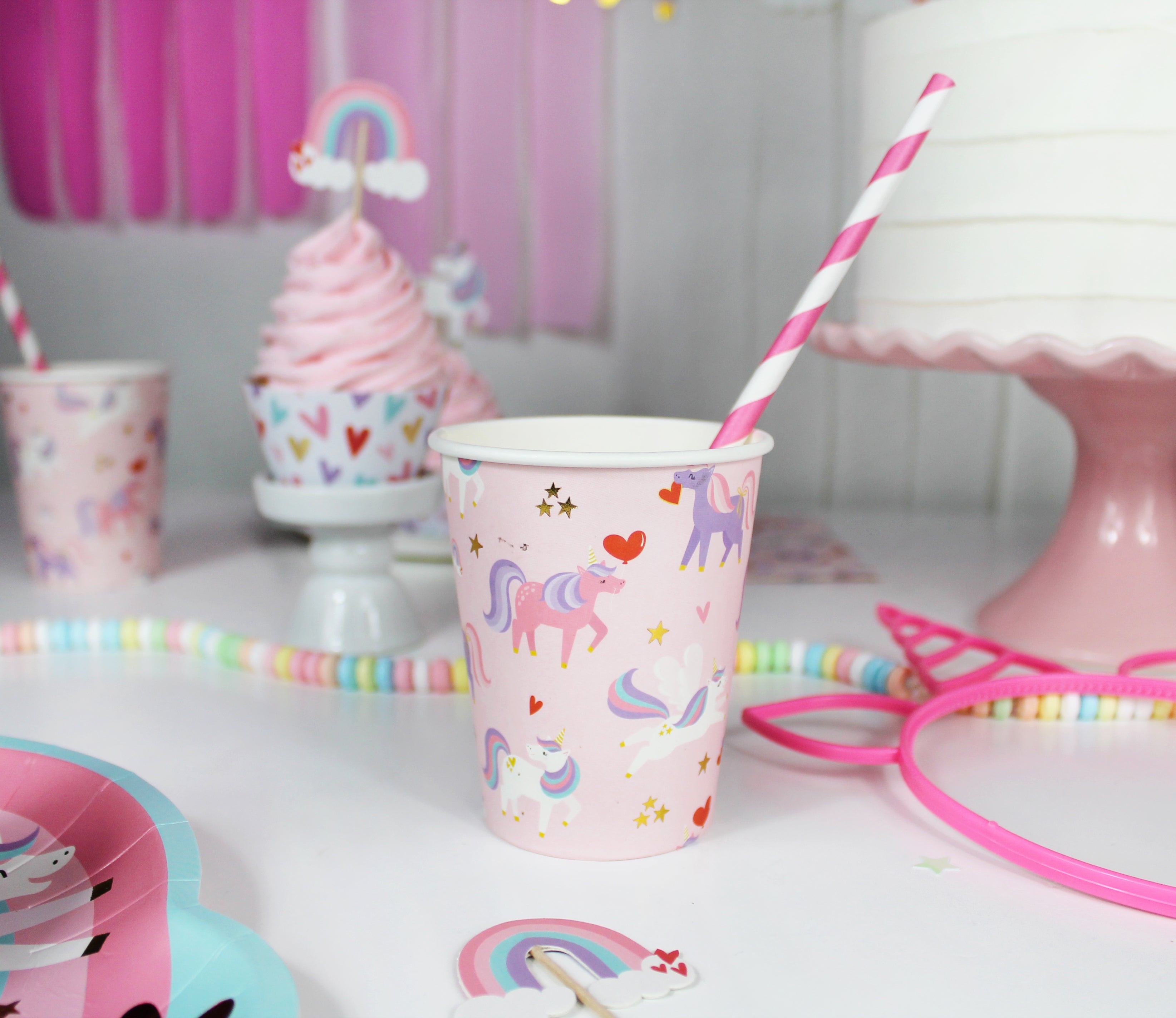 Love Is Magical Unicorn Cups, 12 Ct Merrilulu   