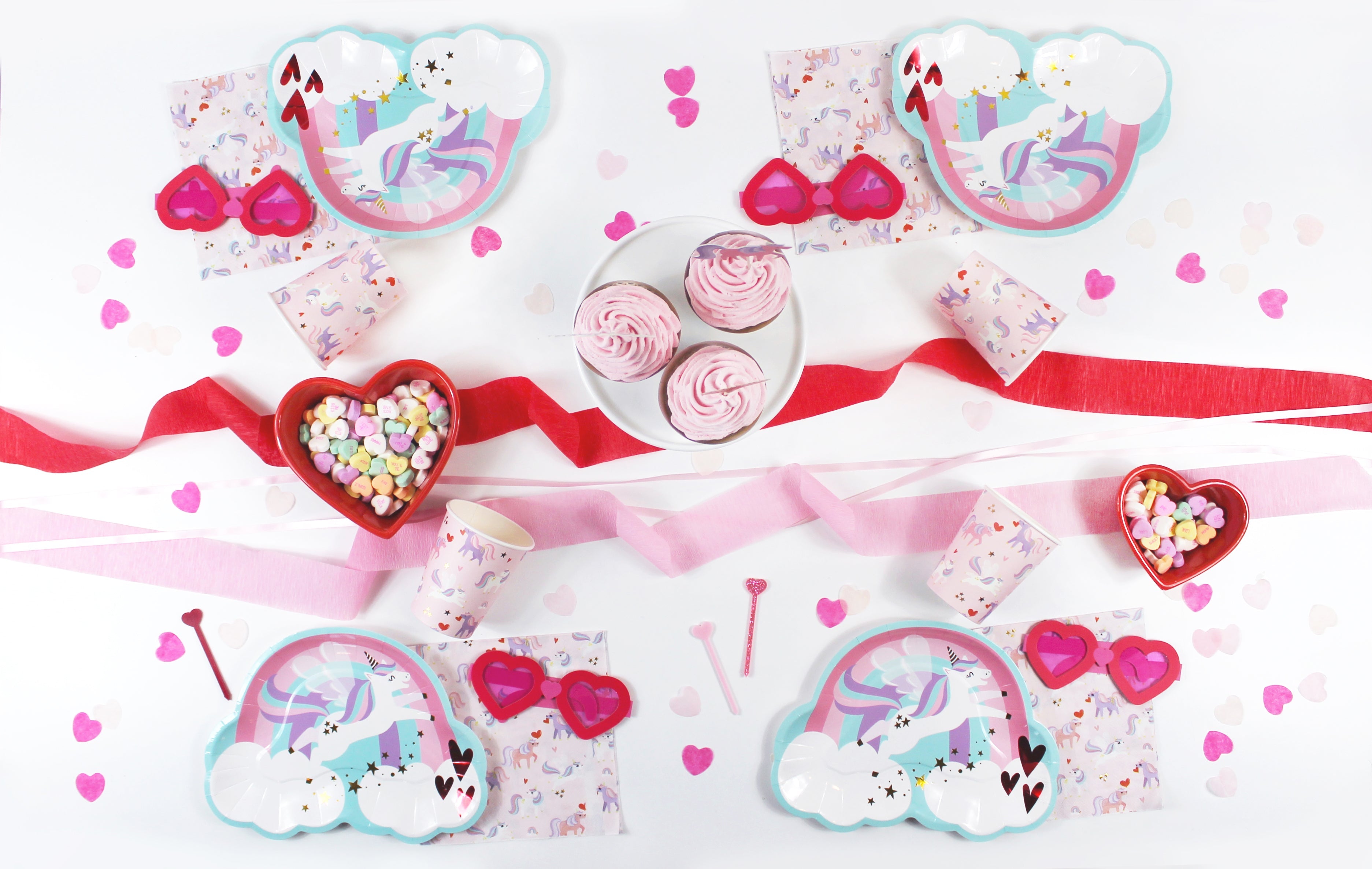 Love Is Magical Unicorn Plates, 12 Ct Merrilulu   