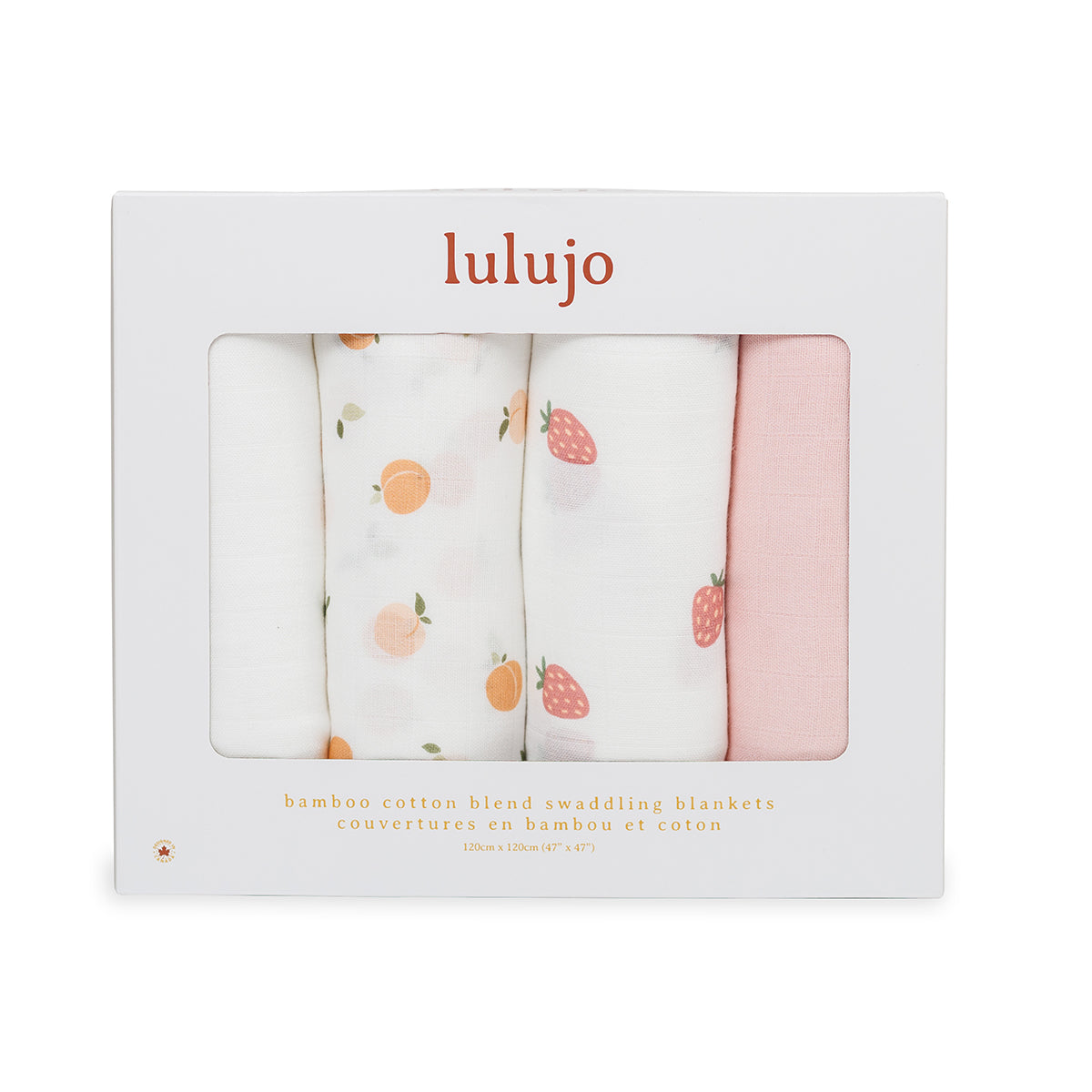 Breathable Bamboo Muslin Swaddle Blankets (4-Pack) - Gentle on Baby's Skin Lulujo   