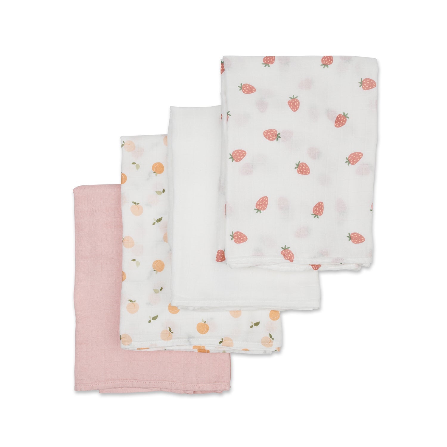 Breathable Bamboo Muslin Swaddle Blankets (4-Pack) - Gentle on Baby's Skin Lulujo   