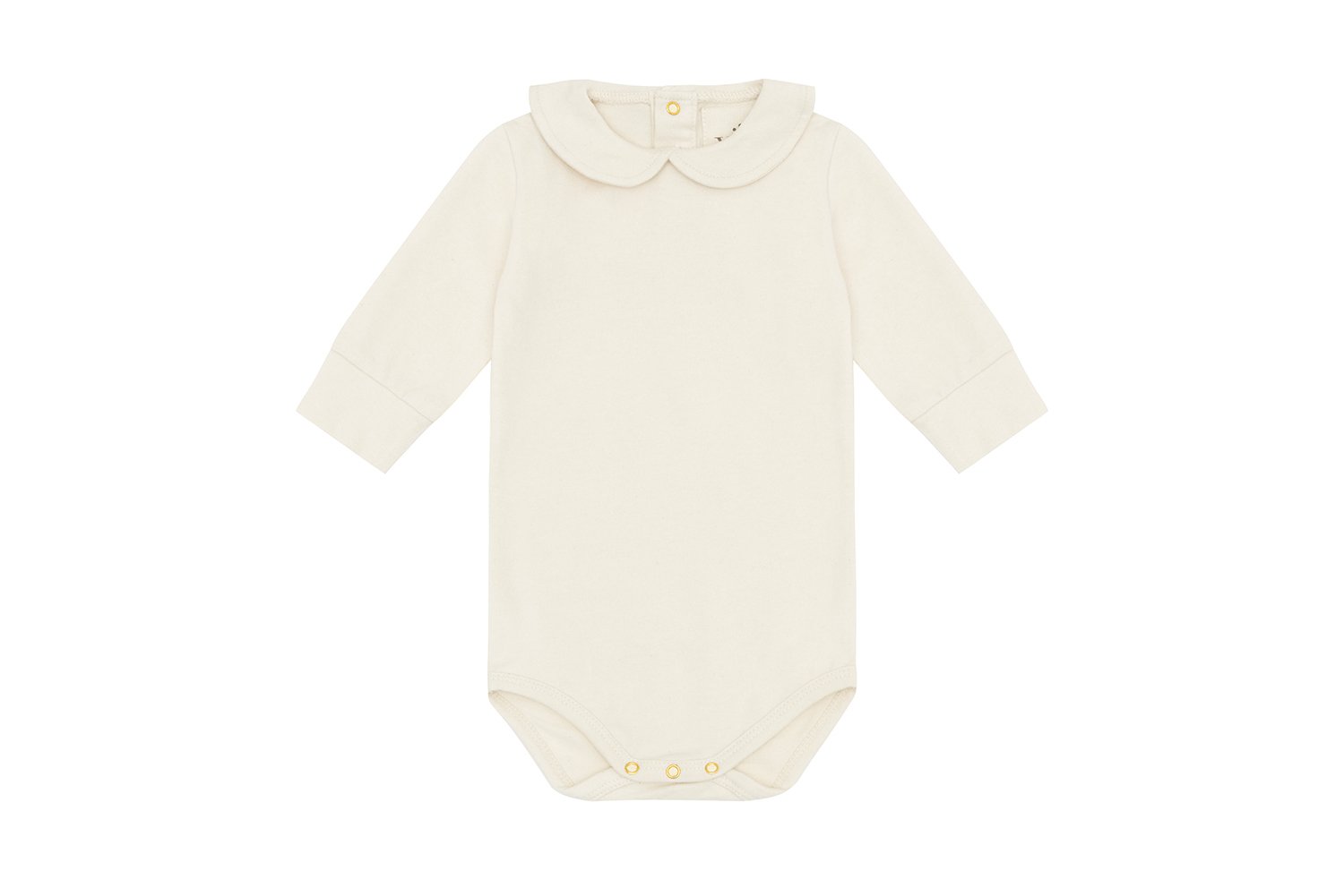 LS Organic Cotton Collared Bodysuit Vild House of Little 0-3M Ecru - No Dye 