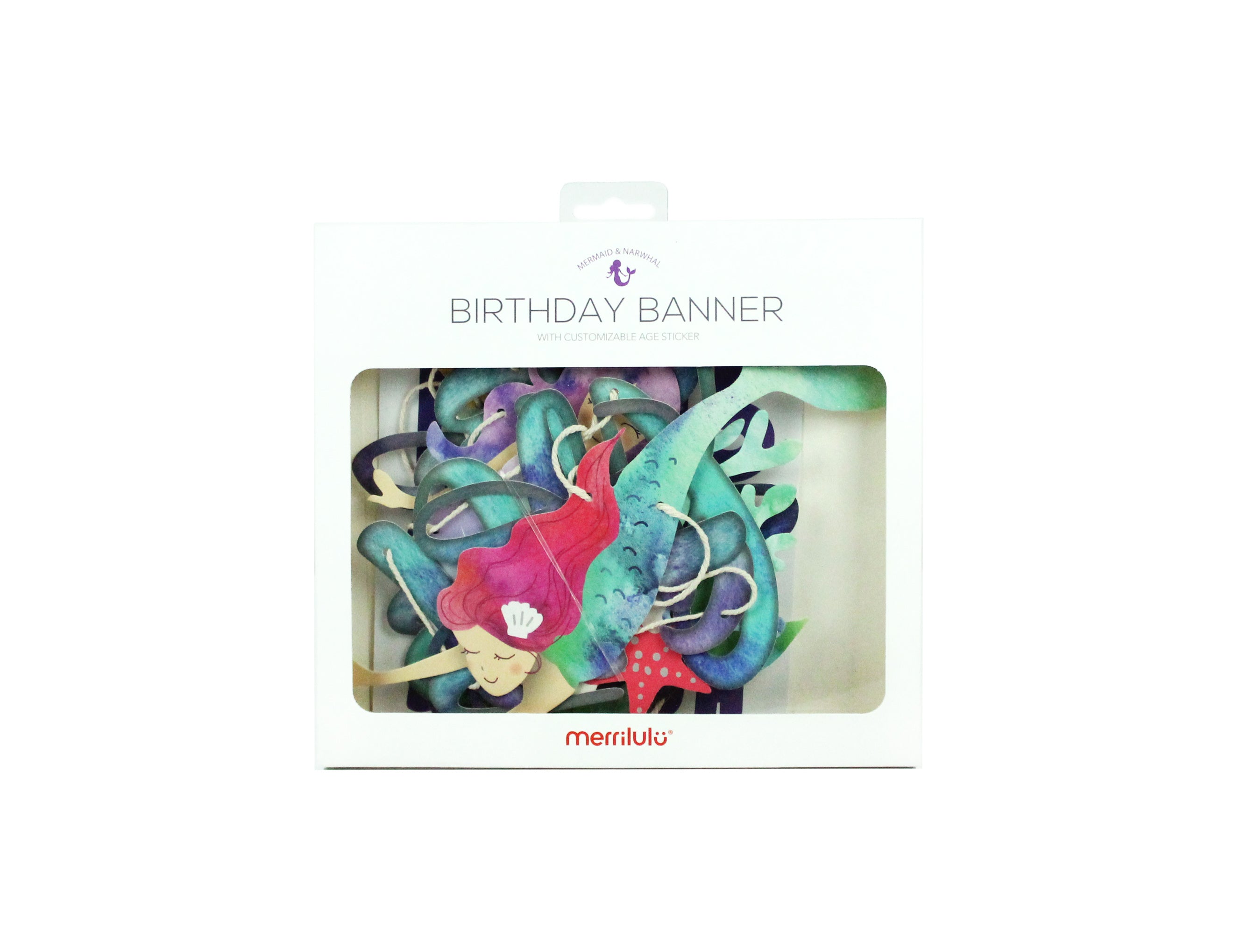 Mermaid Birthday Banner Merrilulu   