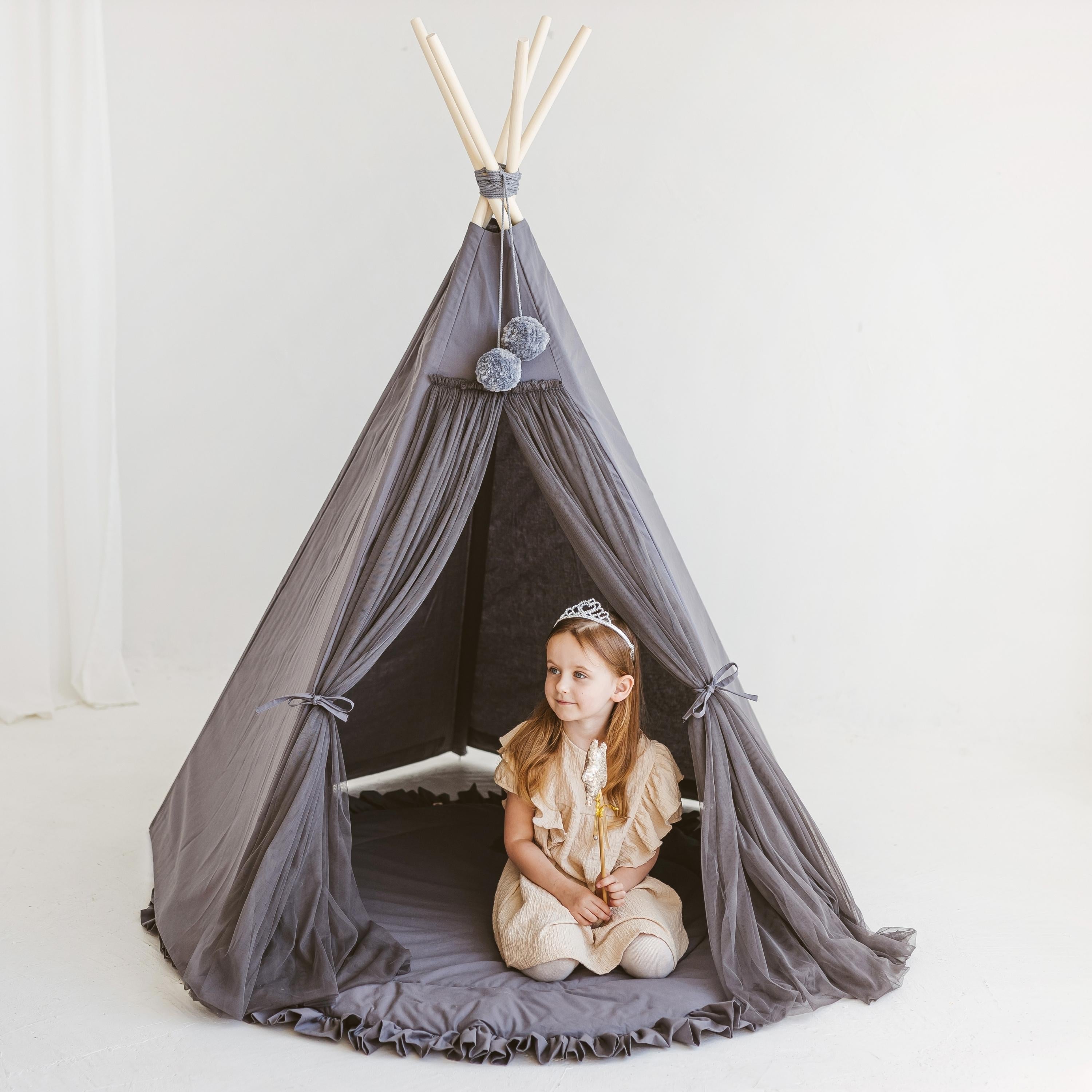 MINICAMP Fairy Kids Play Tent in Grey minicamp   