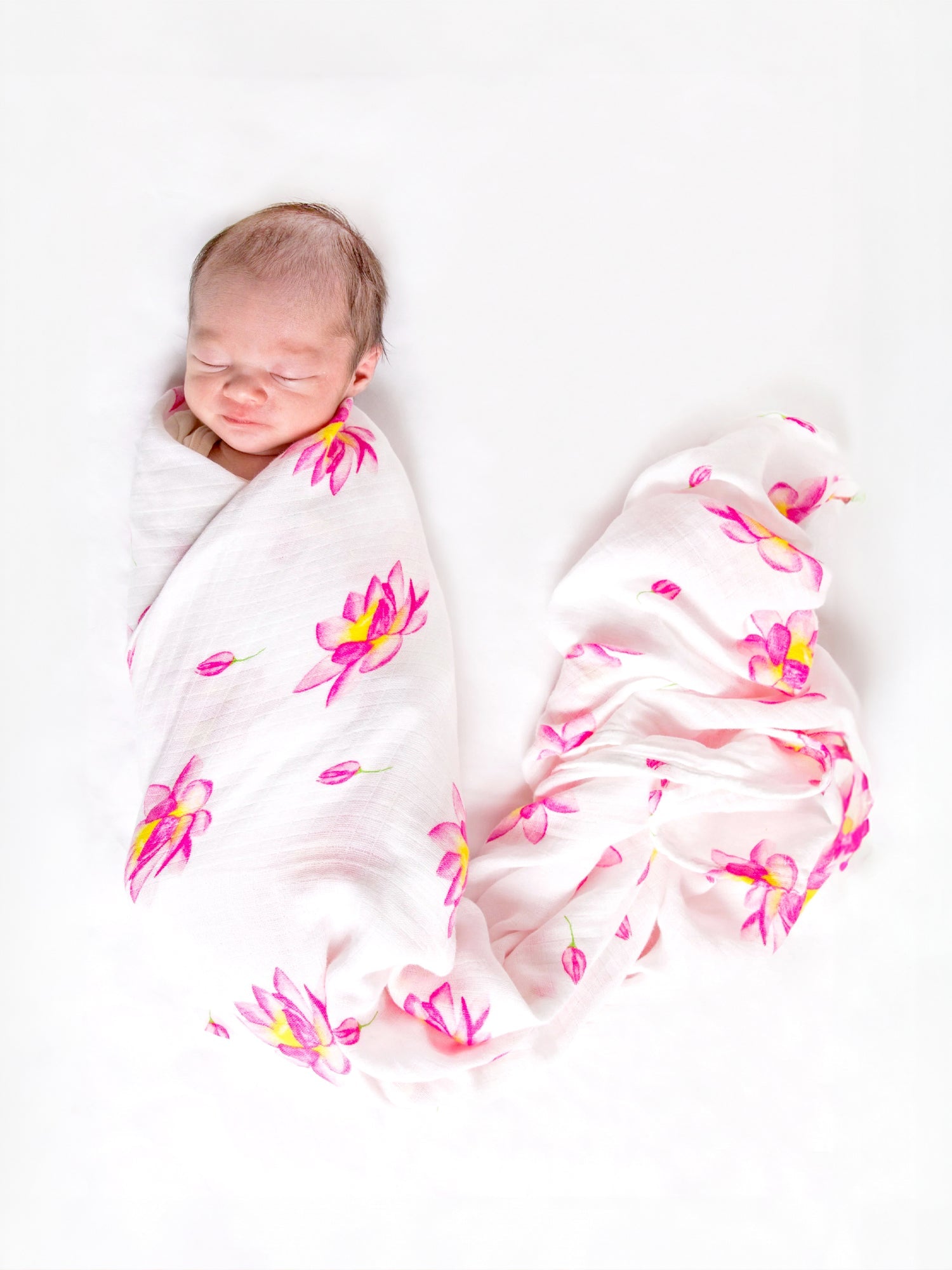 Organic Swaddle Set - Enchanted Garden (Magical Lotus & Flower Bud) Malabar Baby   