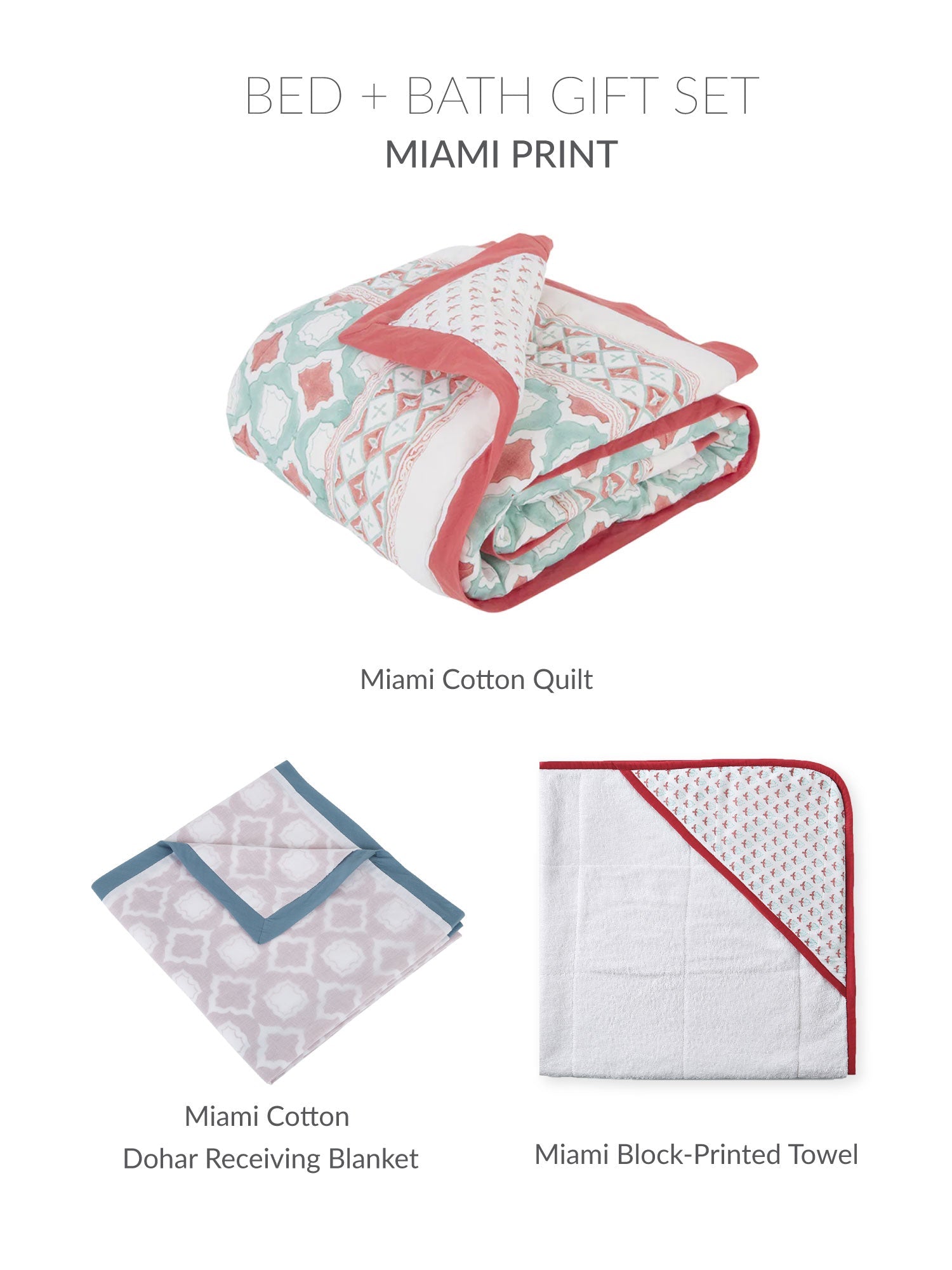 Going Home Newborn Bed + Bath Gift Set Malabar Baby   