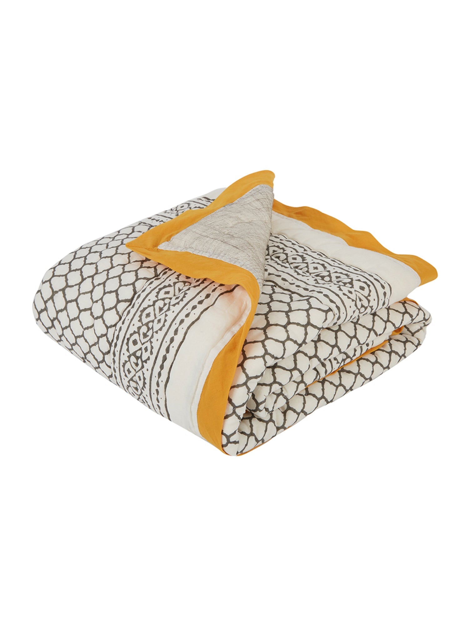 New Baby Gift Set - Yellow Mustard and Grey Malabar Baby   