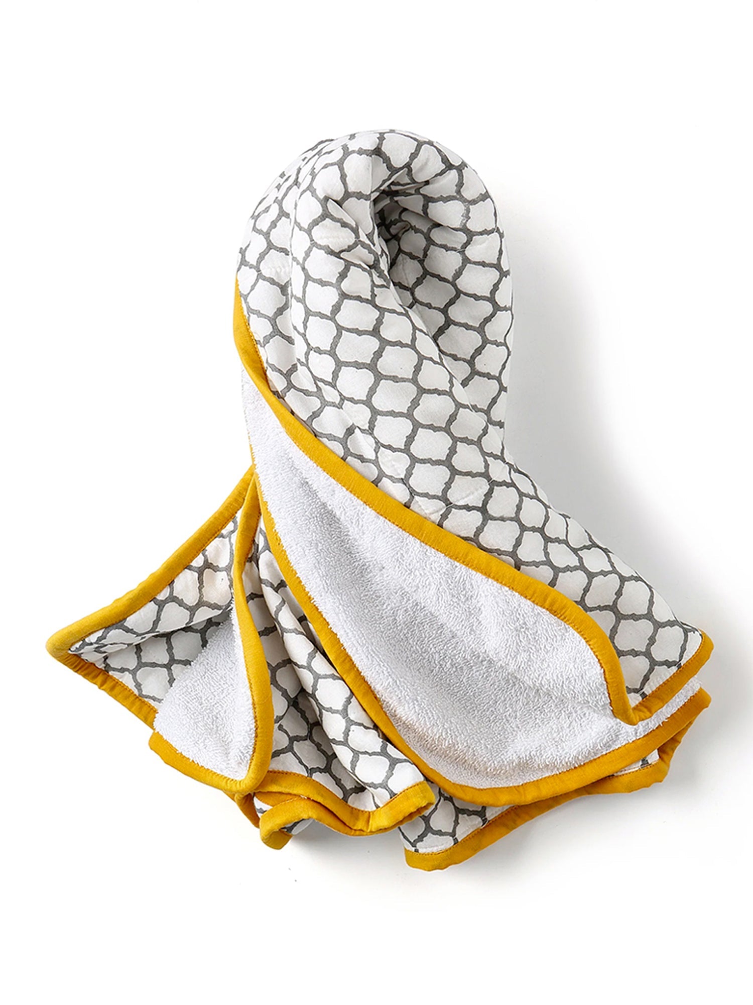 New Baby Gift Set - Yellow Mustard and Grey Malabar Baby   