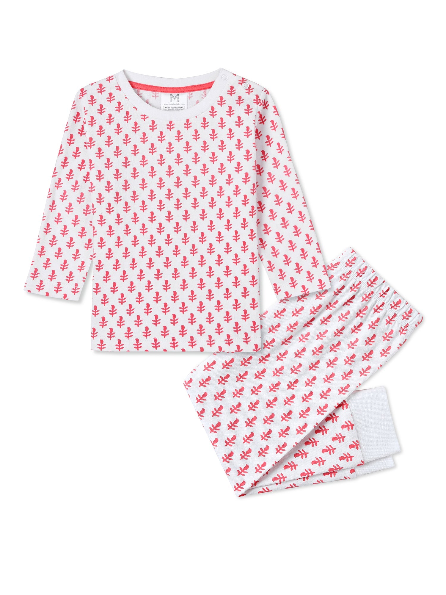 Toddler & Big Kid Cotton Knit PJ Set (Pink City) Malabar Baby   