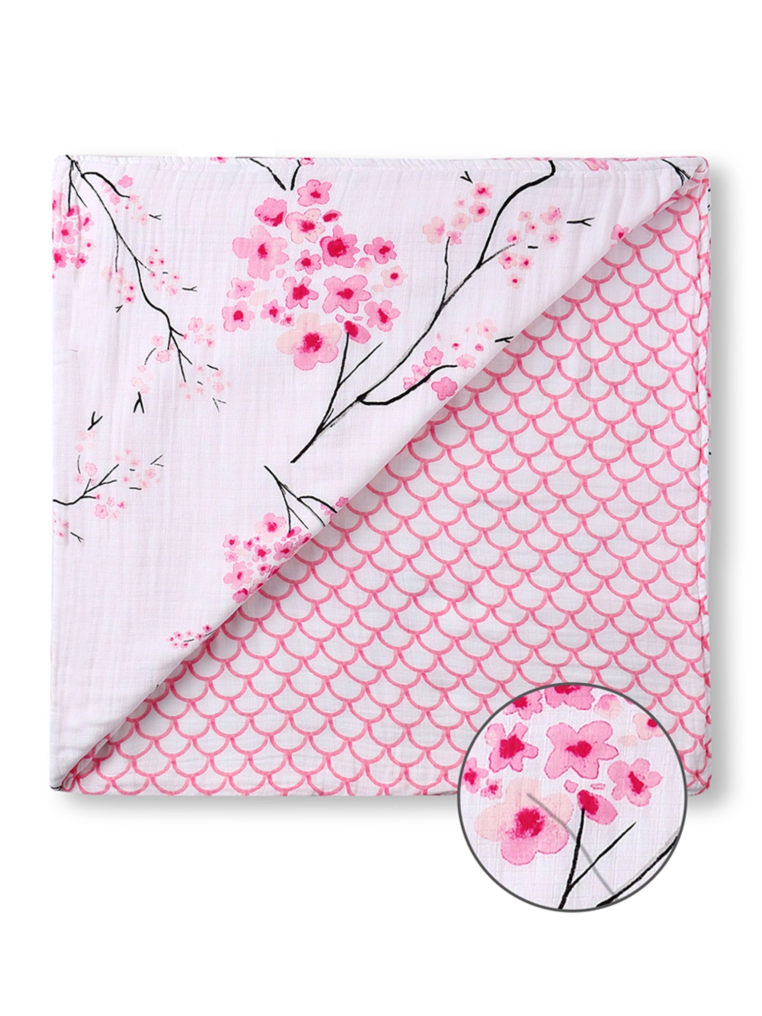 Organic Snug Blanket - Cherry Blossom Malabar Baby   