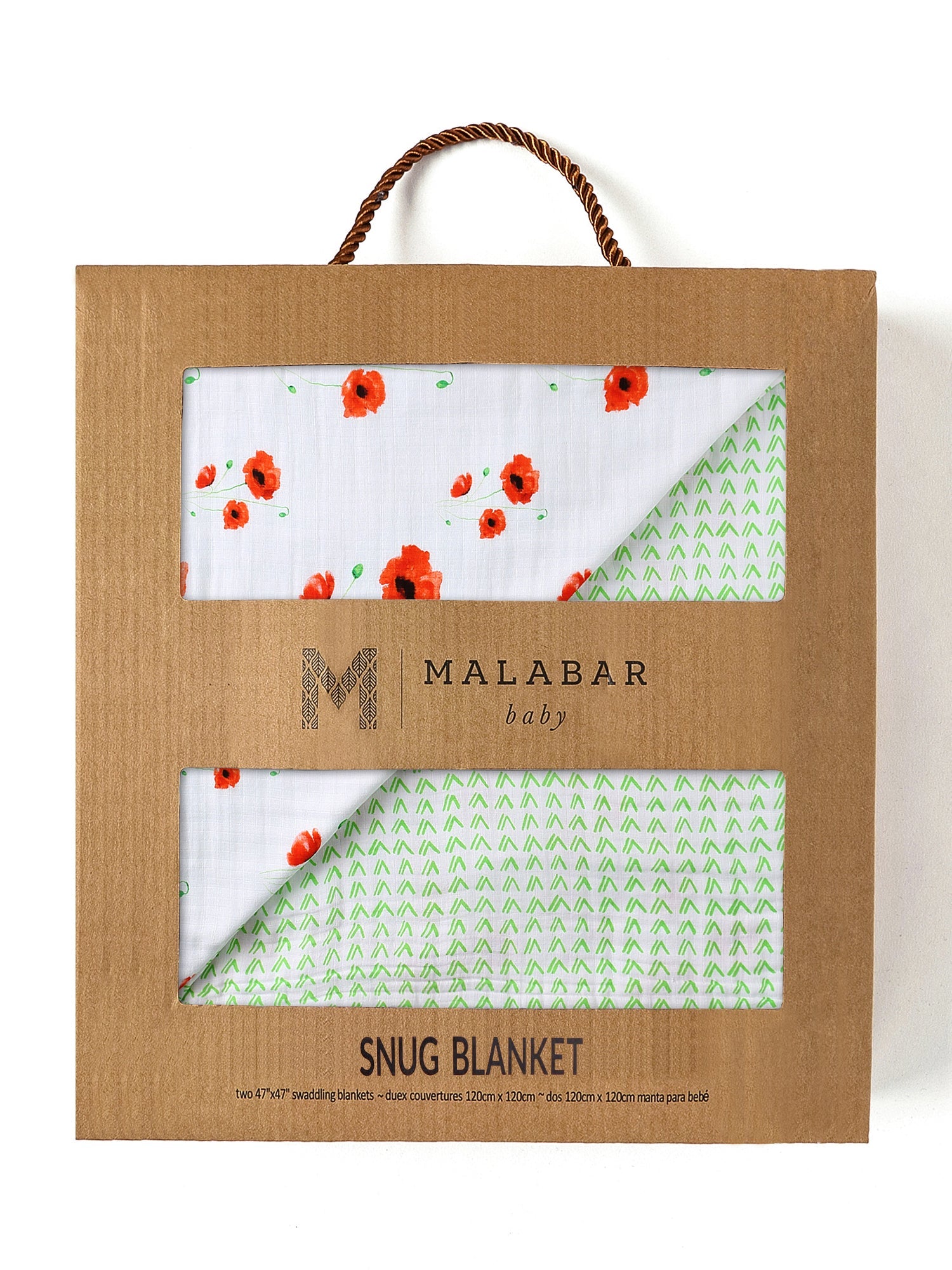 Organic Snug Blanket - Poppy Malabar Baby   