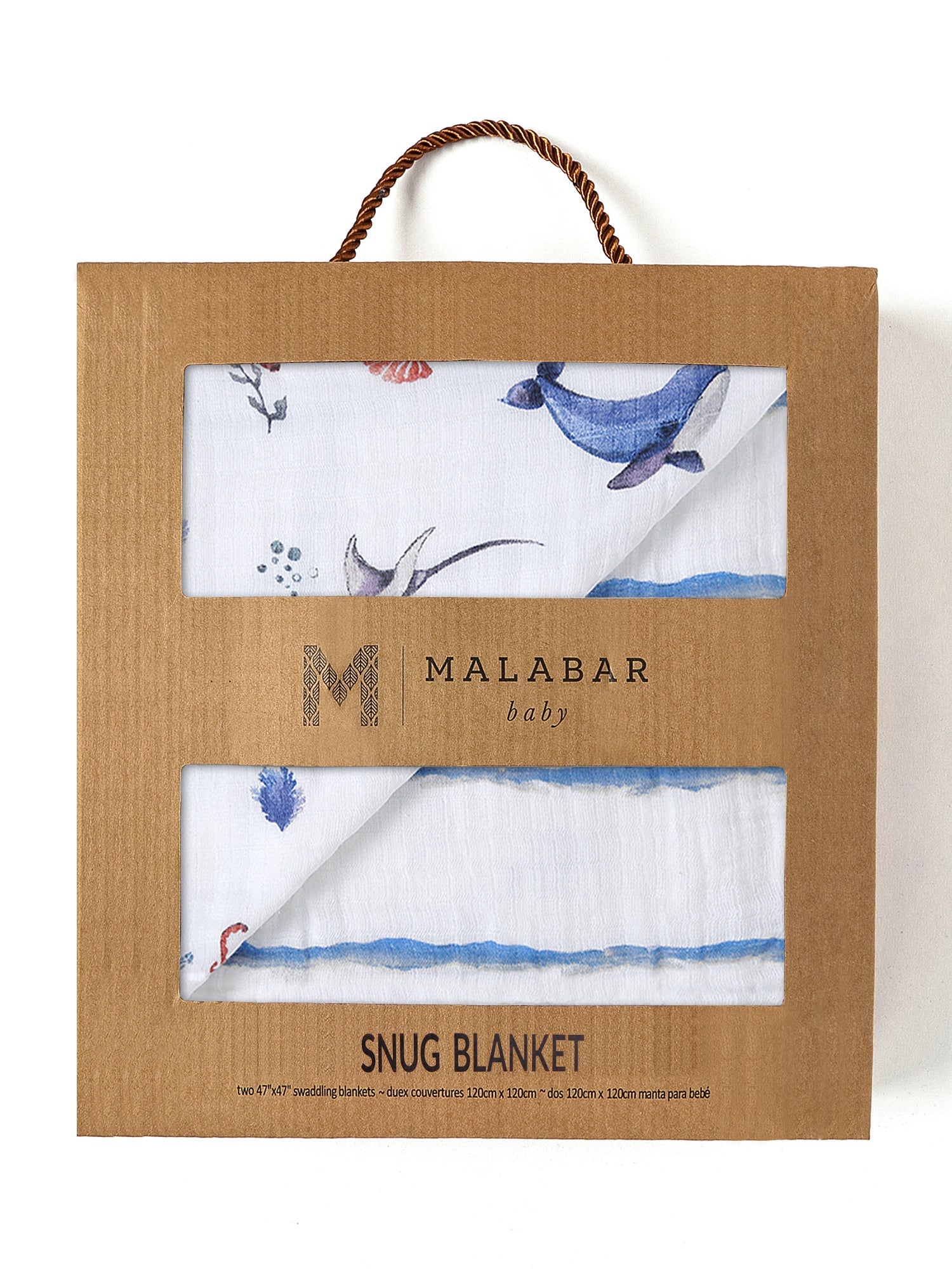 Organic Snug Blanket - Sardinian Summer Malabar Baby   