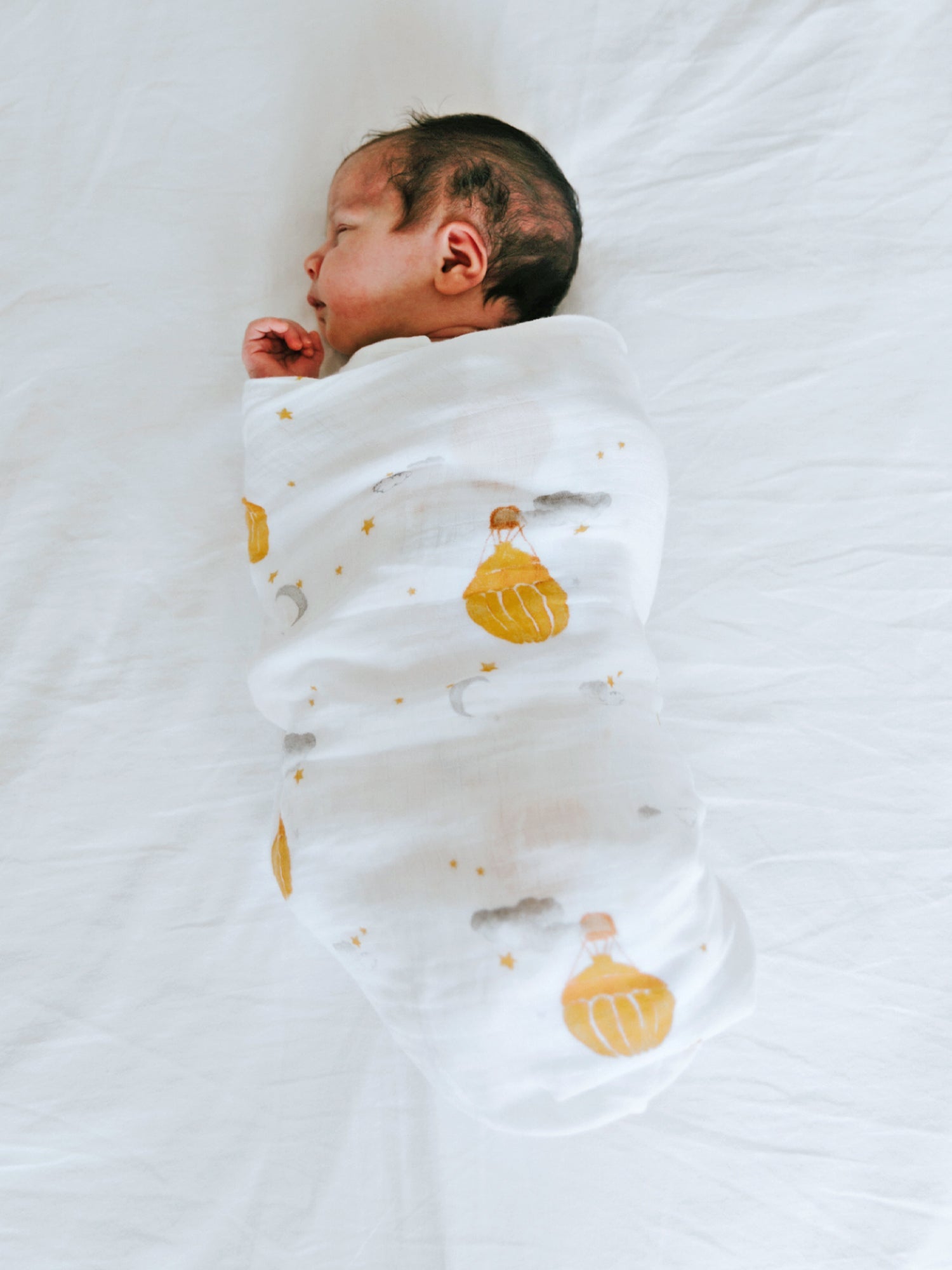 Organic Swaddle - Hot Air Balloon Malabar Baby   