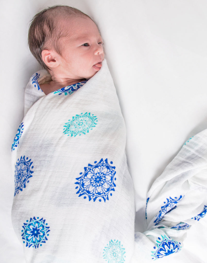 Organic Swaddle - Mandala Malabar Baby   