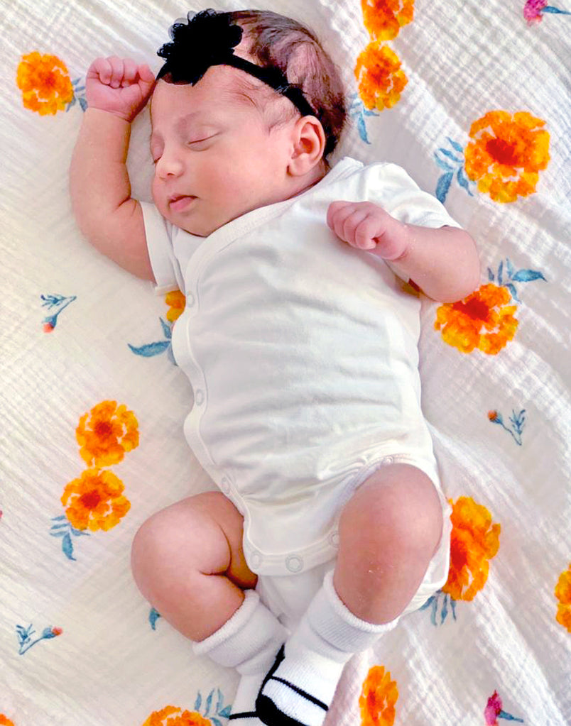 Organic Swaddle - Marigold Malabar Baby   