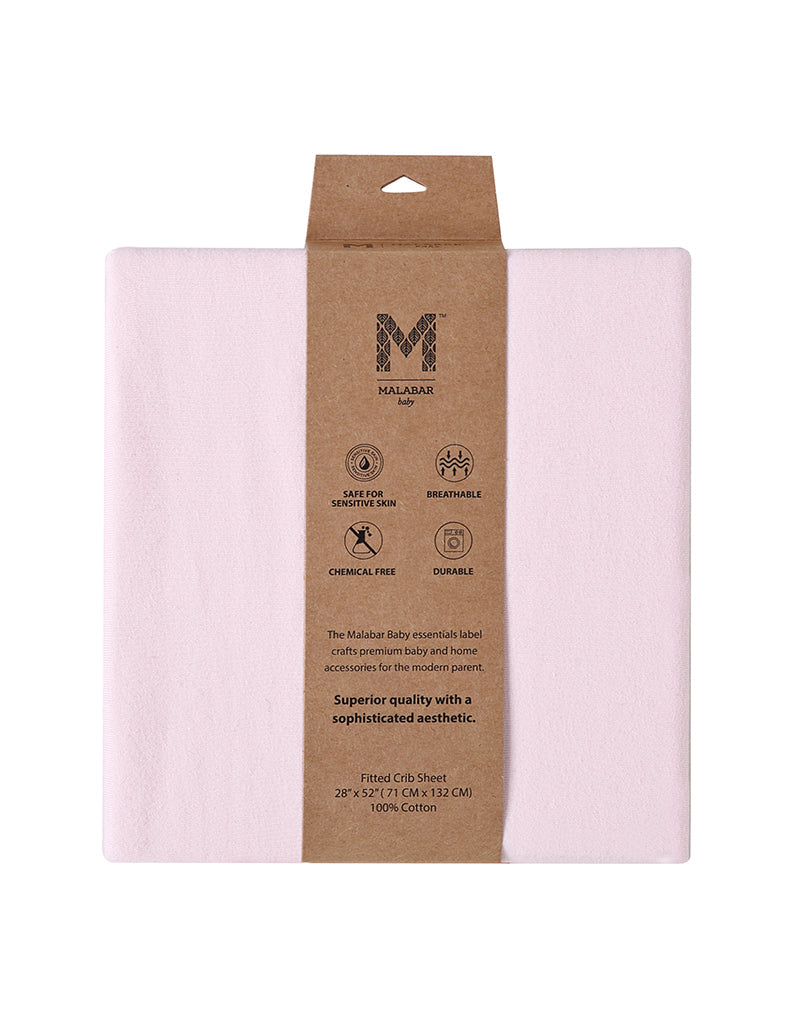 Fitted Cotton Knit Crib Sheet Malabar Baby   