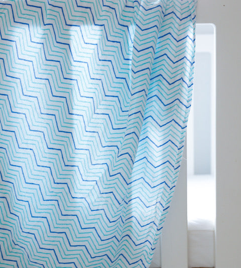 Organic Swaddle Set - Shades of Blue (Chevron & Dotty) Malabar Baby   
